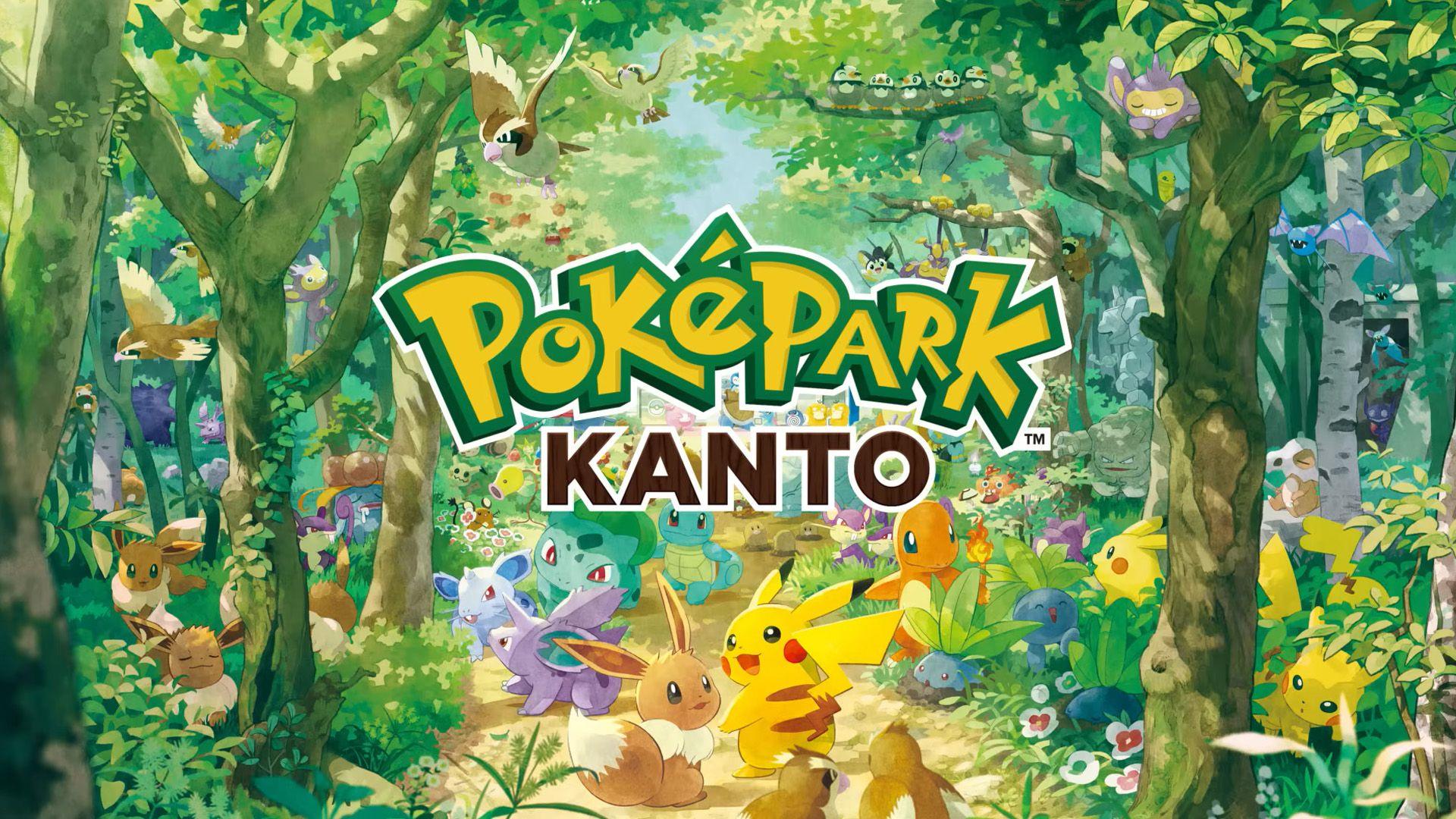 A drawn picture of pokemon with the title pokepark kanto