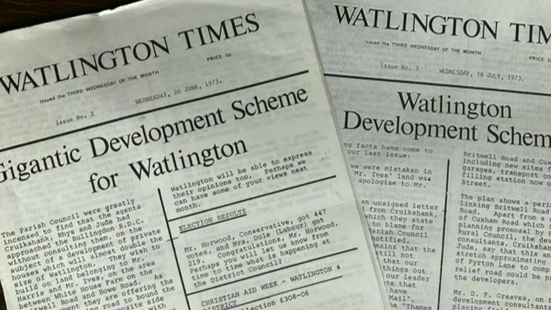 Two newspapers with headlines talking about the bypass.