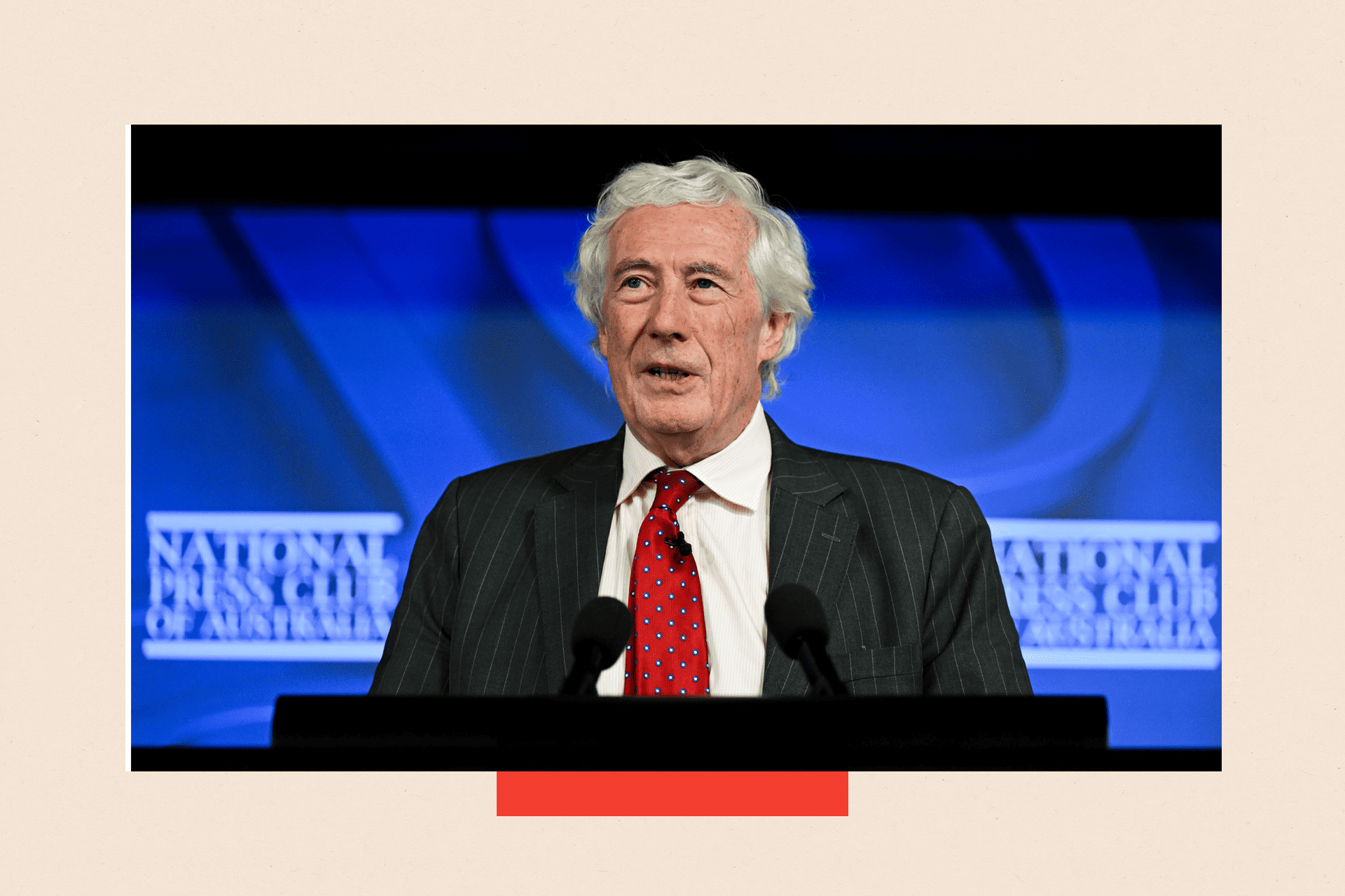 Former UK Supreme Court justice and author Lord Jonathan Sumption speaks at National Press Club