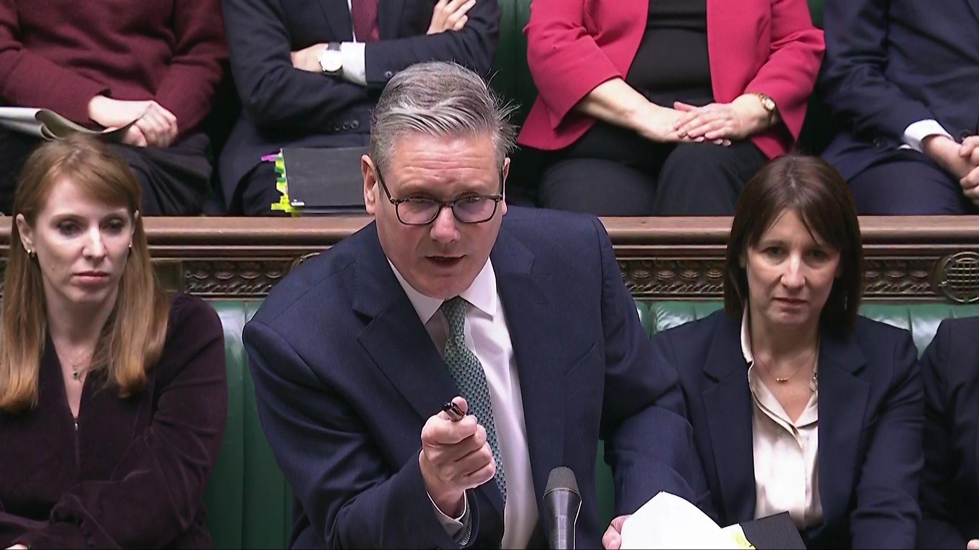 SIr Keir Starmer in Parliament