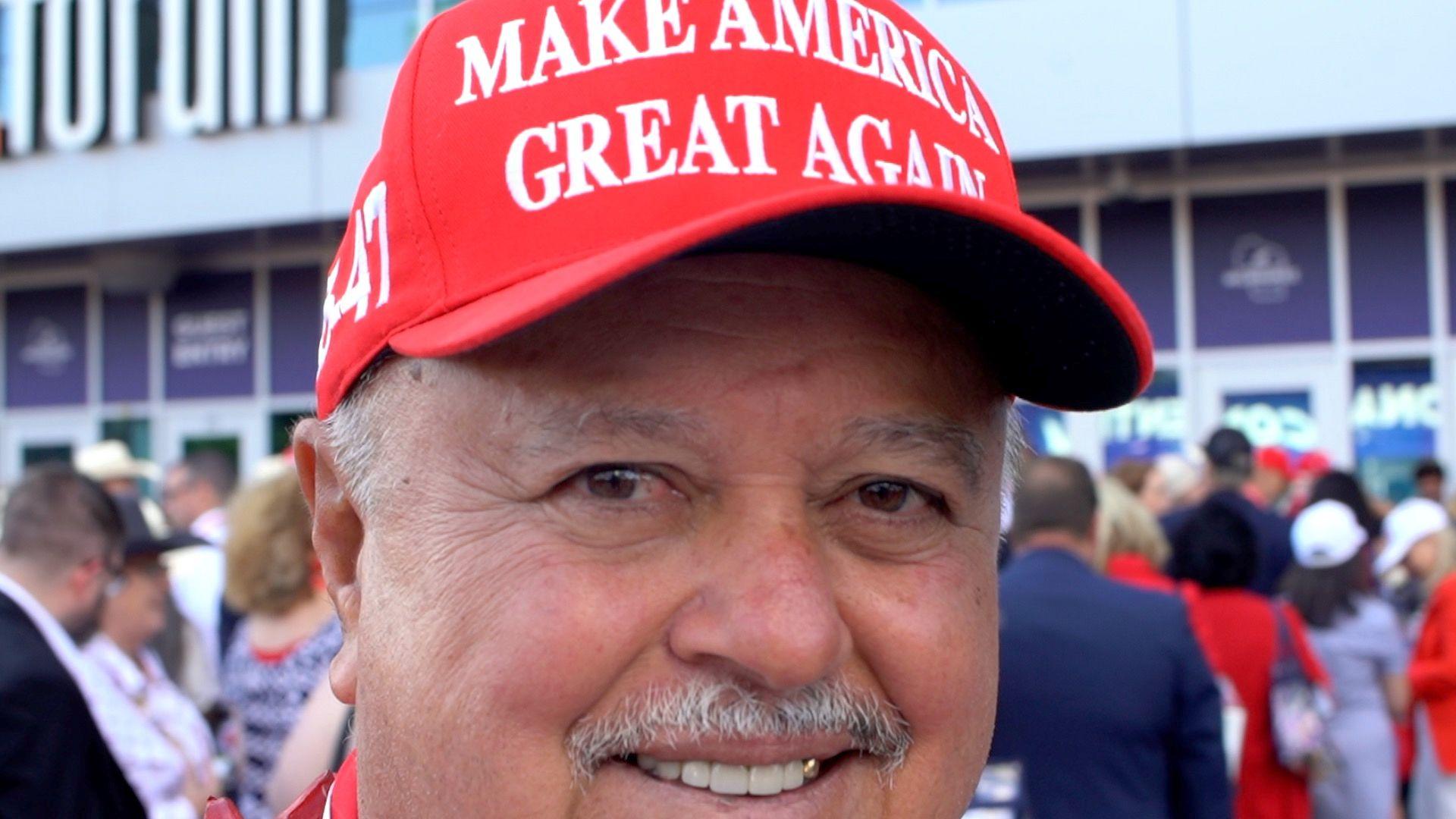 Taulapapa William Sword, a Trump supporter