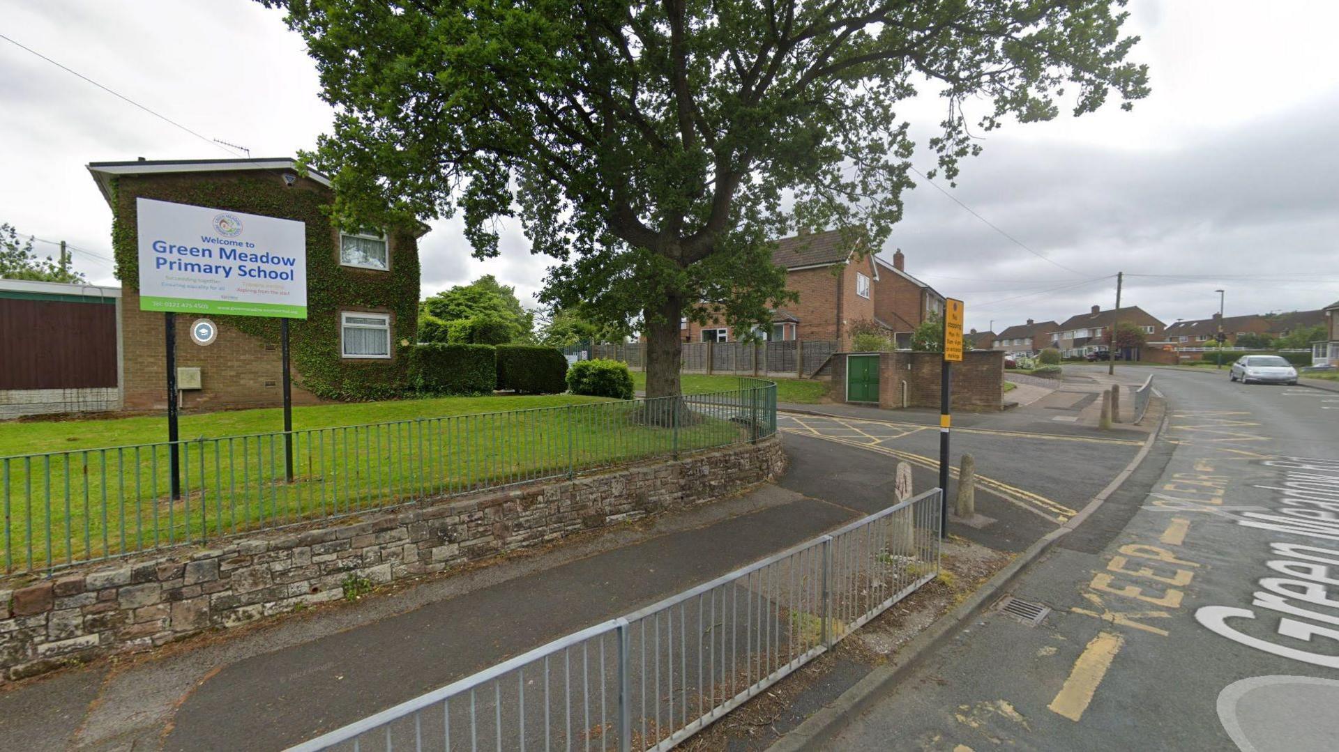 The outside of Green Meadow Primary School from Google street view