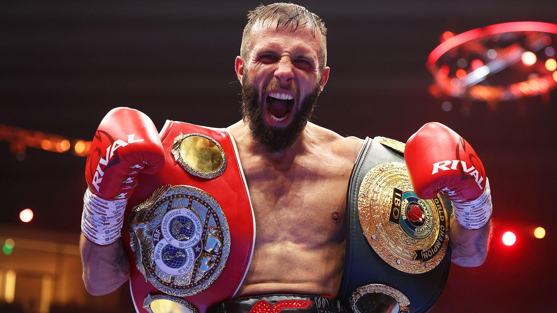 Anthony Cacace celebrates defeating Joe Cordina