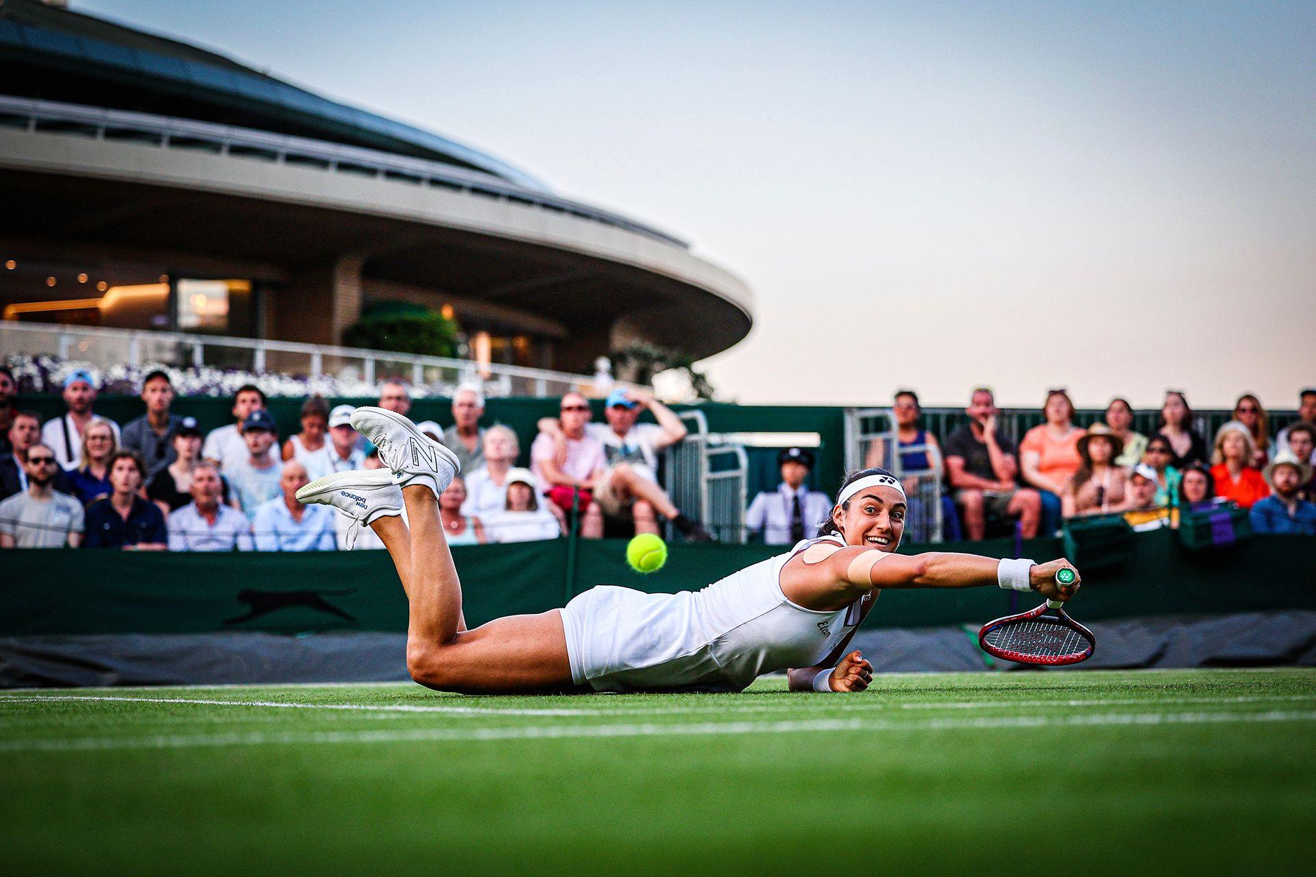 France's Caroline Garcia at Wimbledon