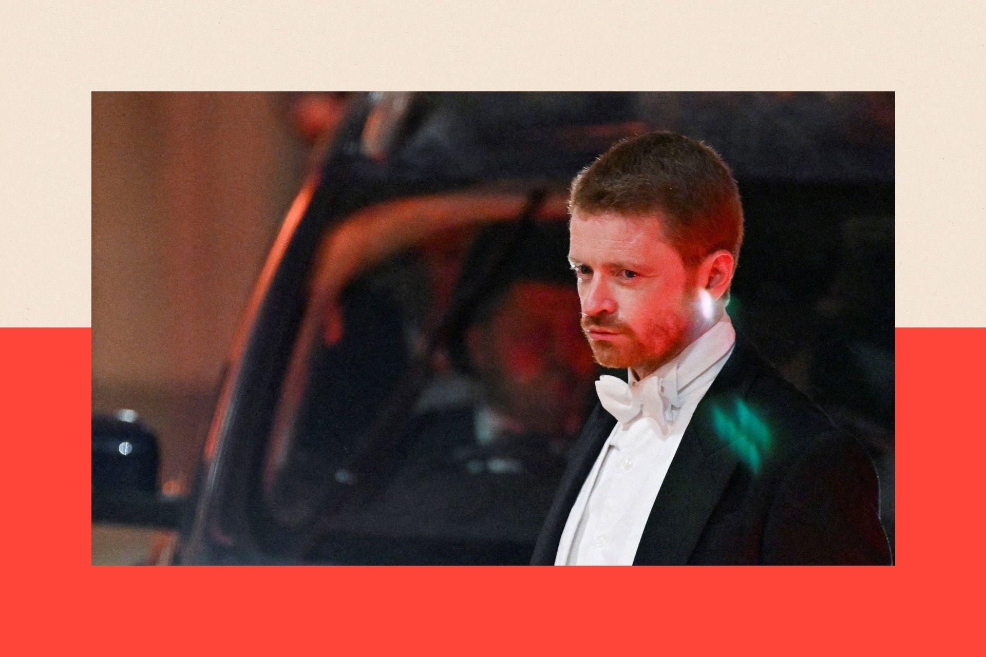 Morgan McSweeney arrives for the annual Lady Mayor's Banque