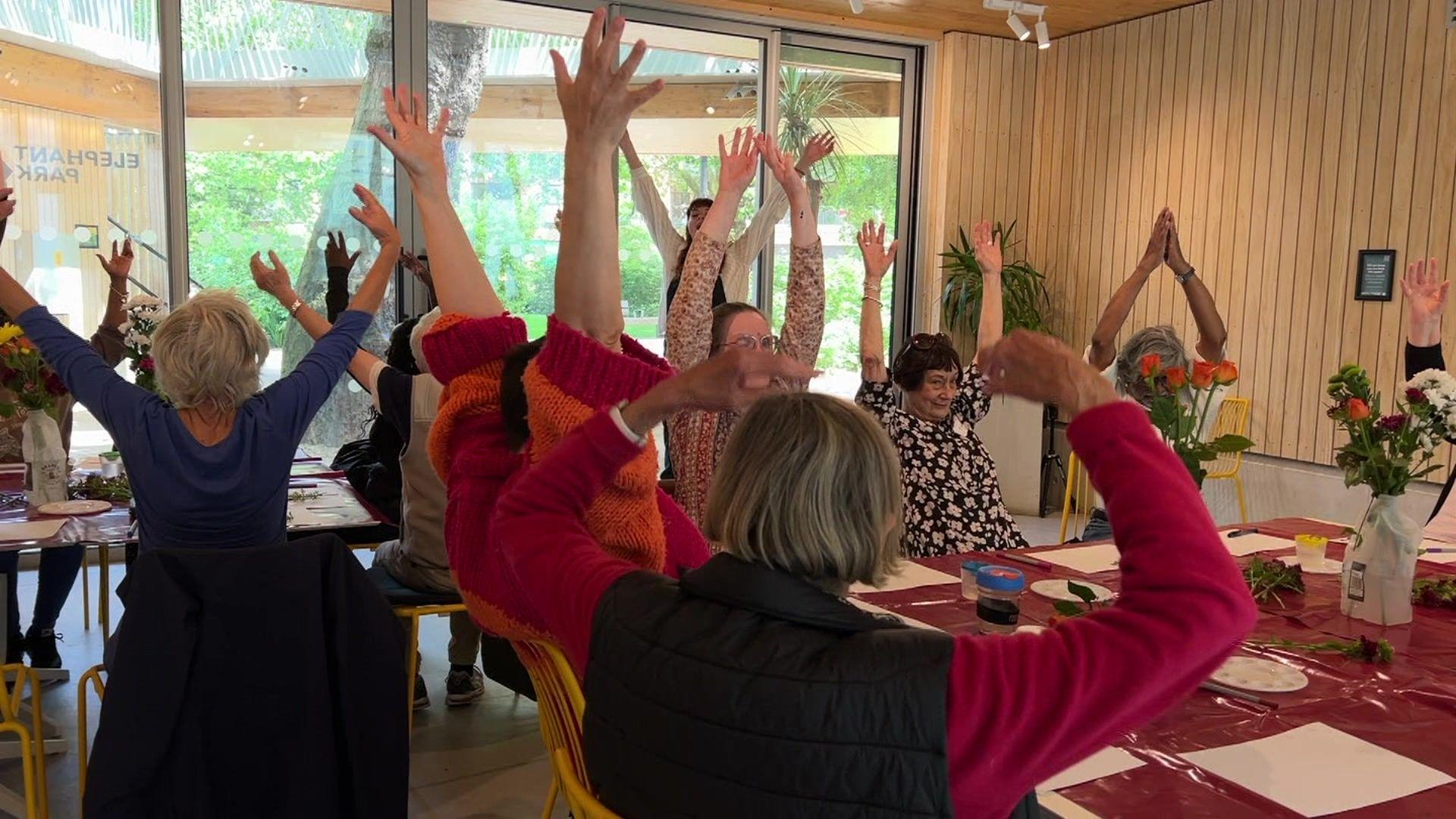 Participants at Arts for Dementia in Elephant and Castle