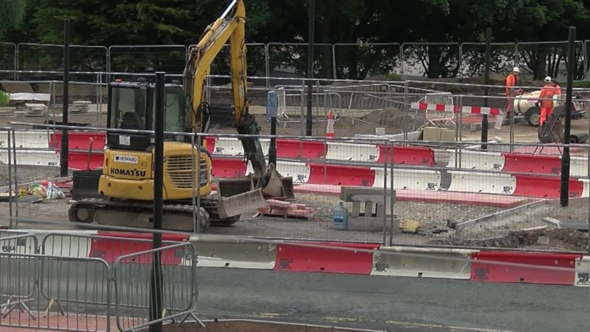 Bradford city centre roadworks