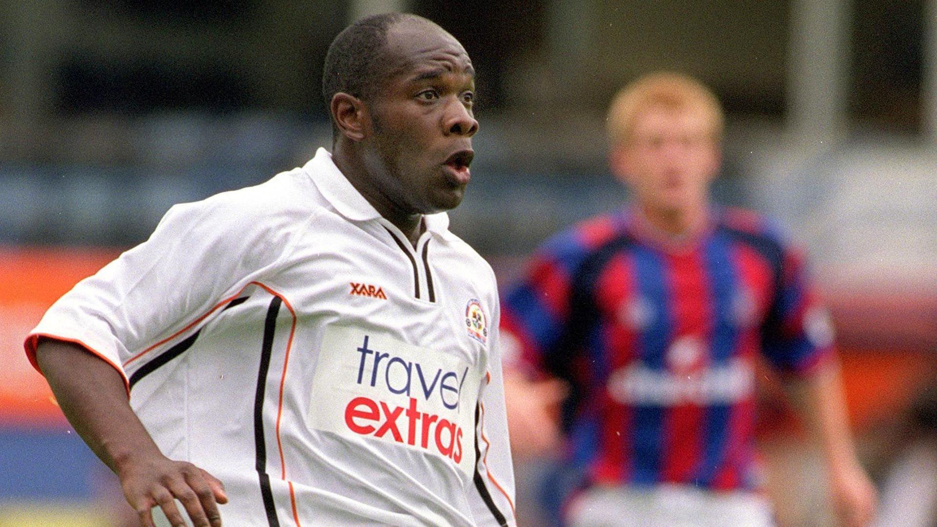 Adrian Forbes playing for Luton against Crystal Palace