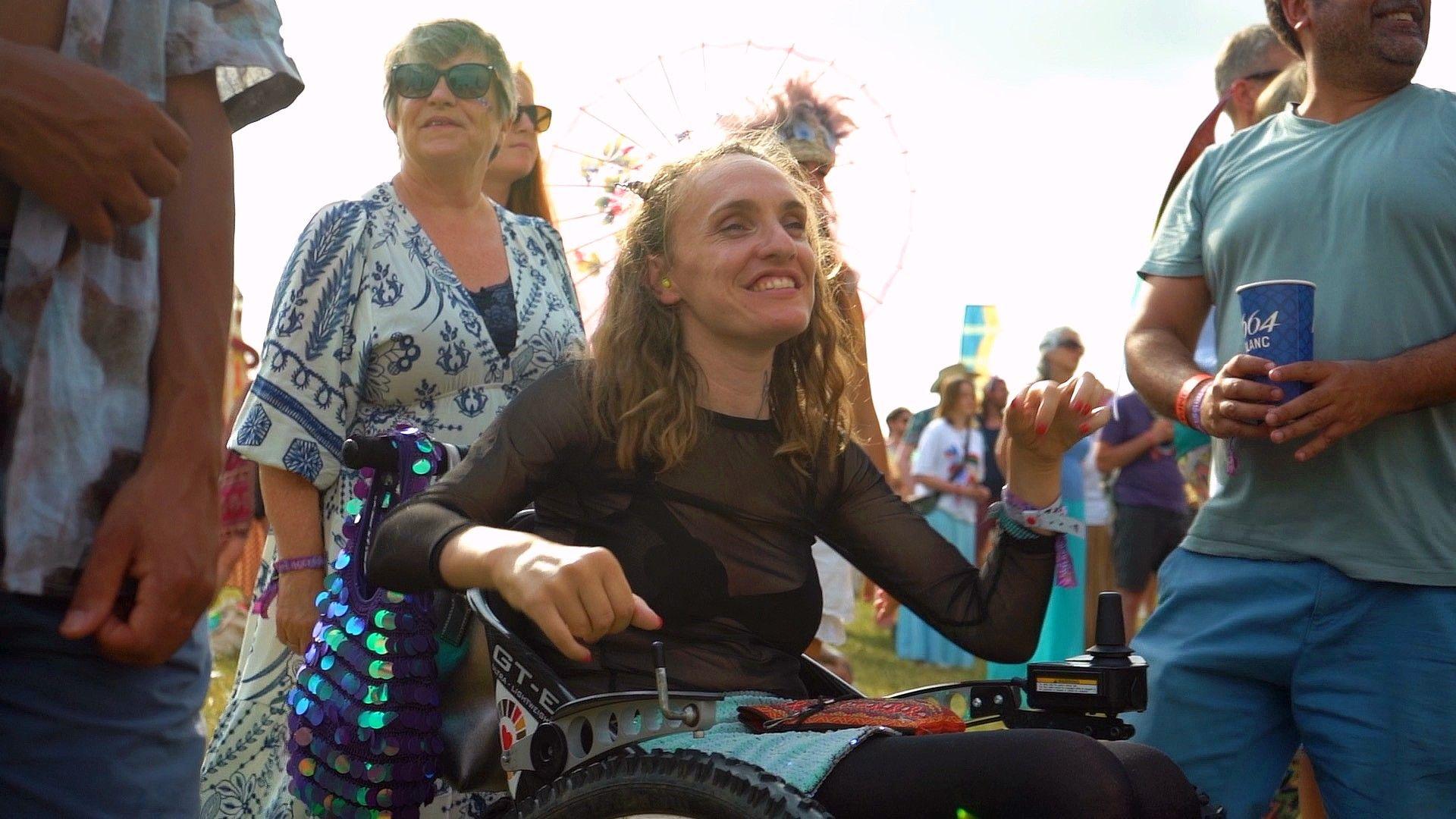 Lucy Robinson is dancing at Wilderness Festival