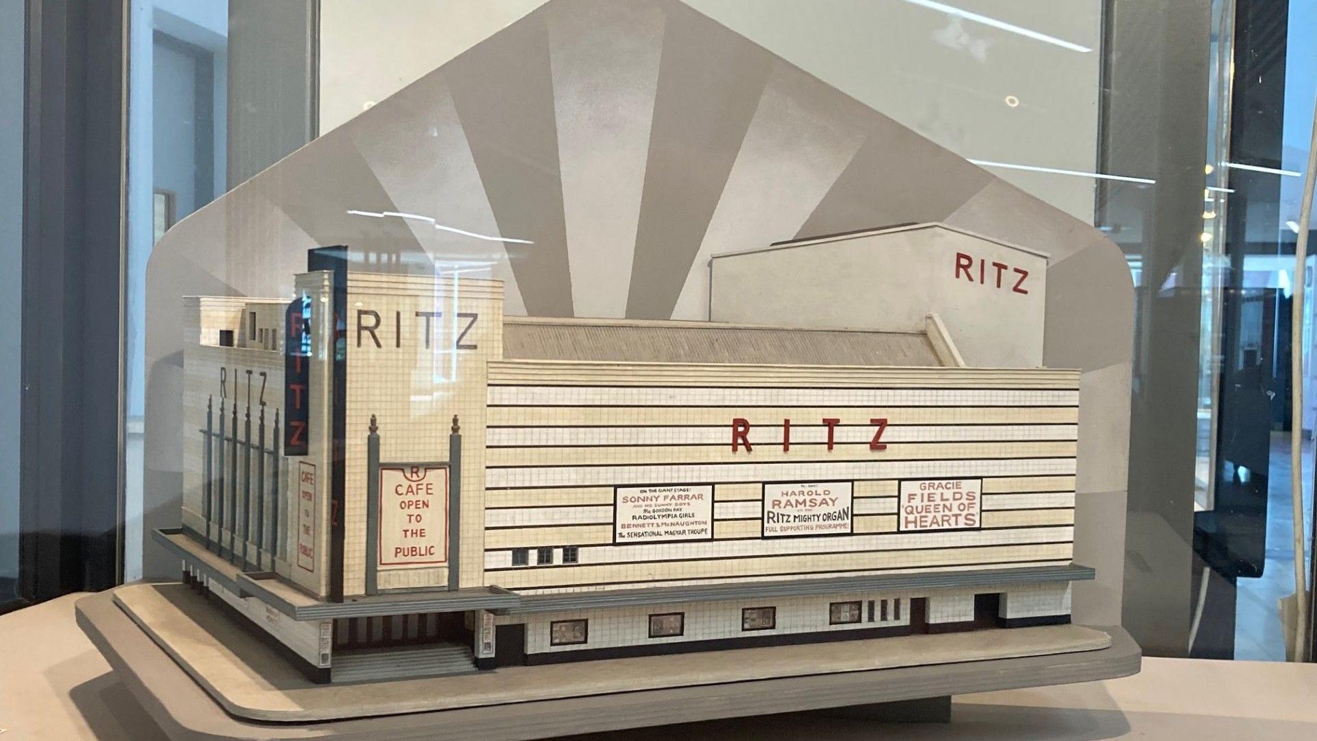 A scale model of the Ritz Theatre 