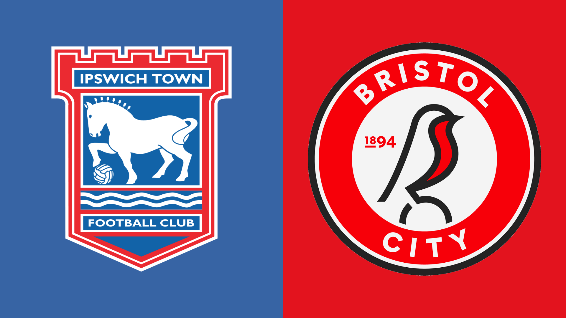 Ipswich Town and Bristol City club badges