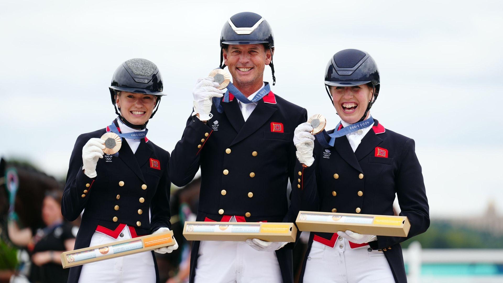 Lottie Fry, Carl Hester and Becky Moody