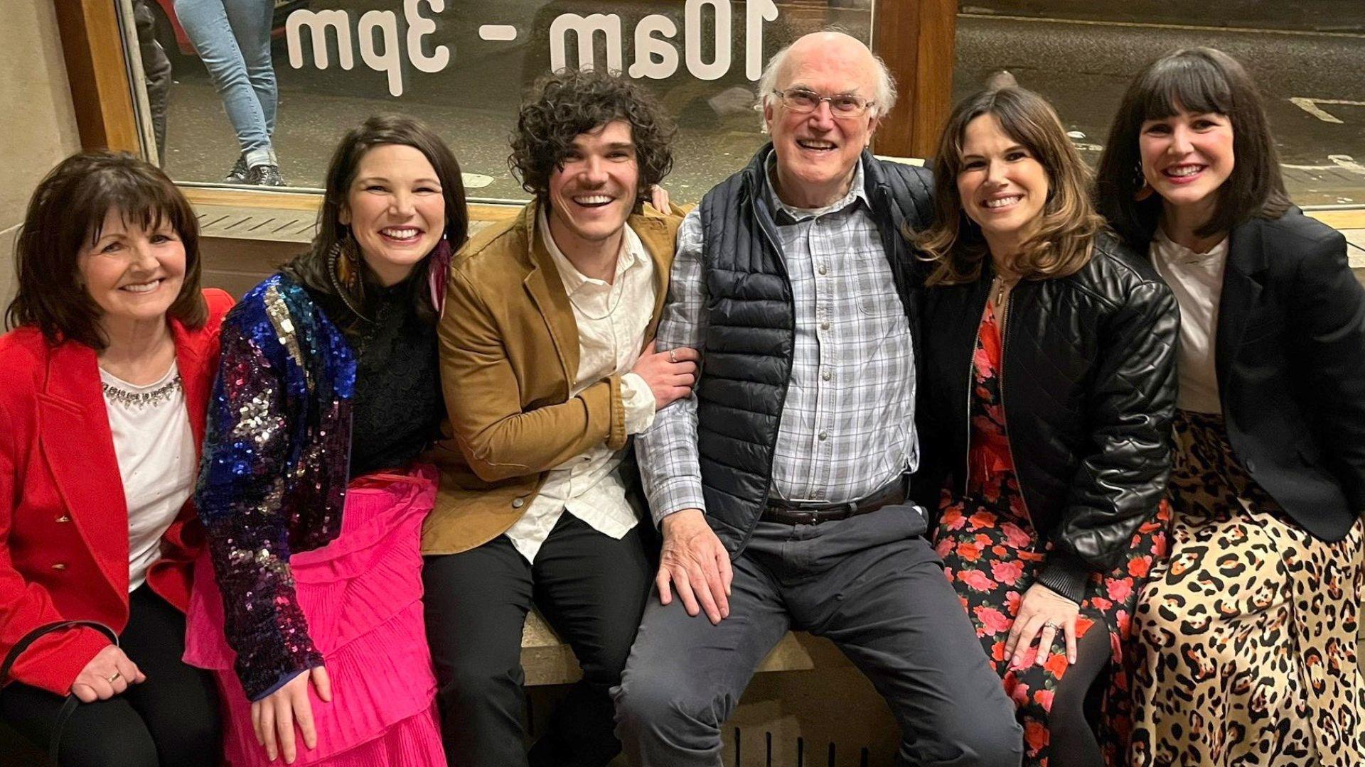 Frank was joined by his family after his last performance in The Ferryman