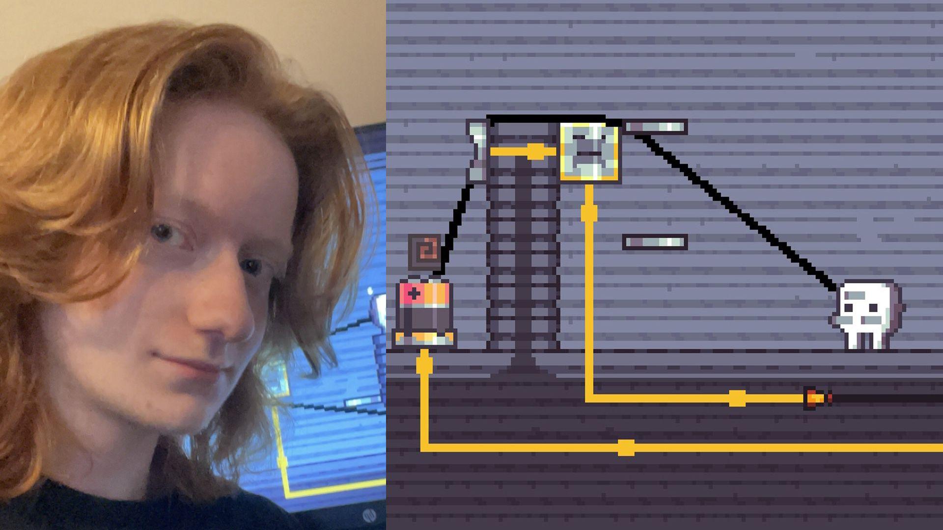 young game designer and his game