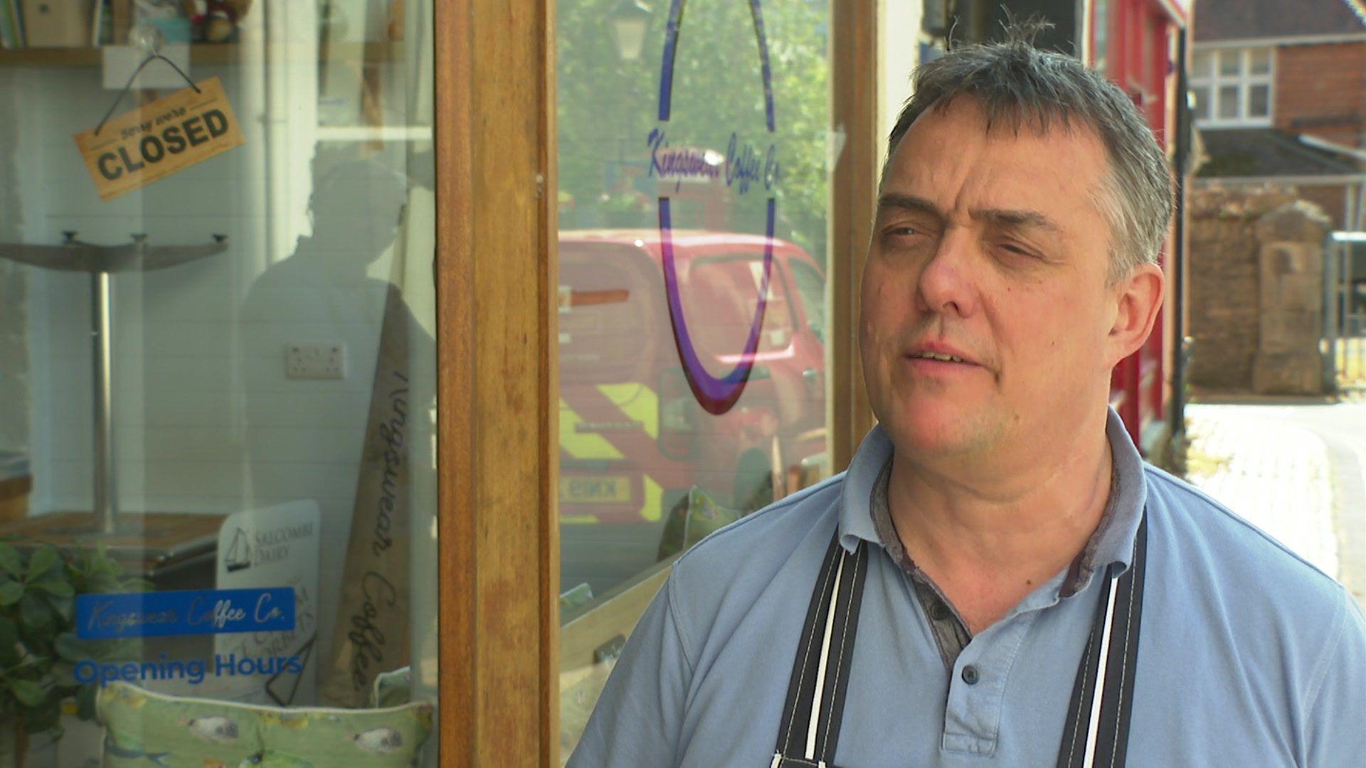 Roger Matthews, owner of the Kingswear Coffee Company