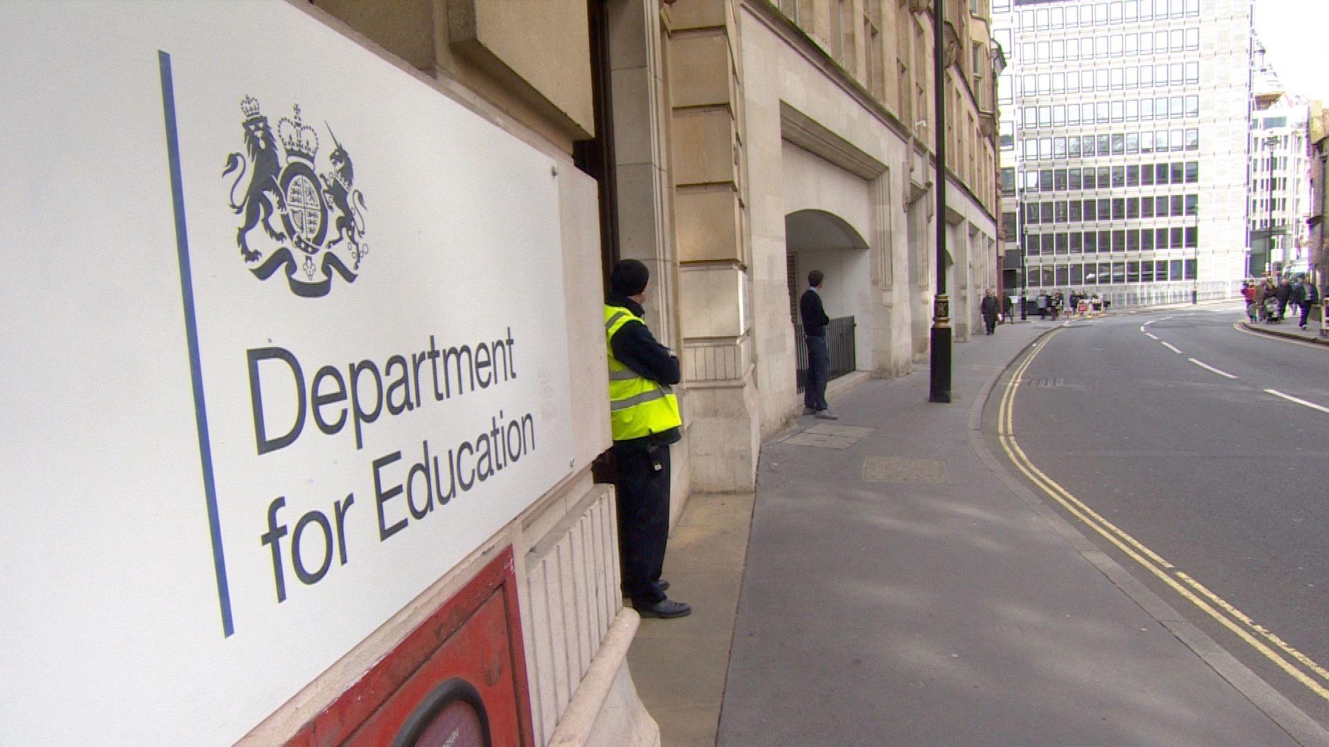 Entrance to the Department for Education