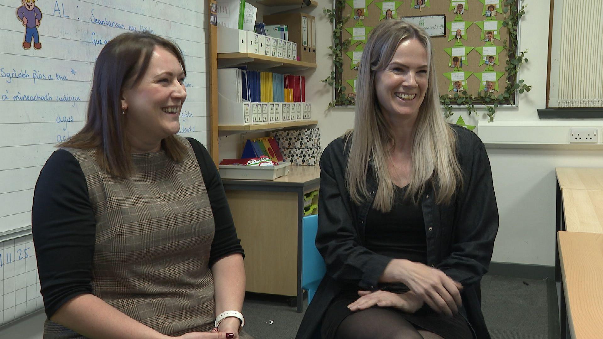 Shona NicLeòid agus Joanne Mhoireach