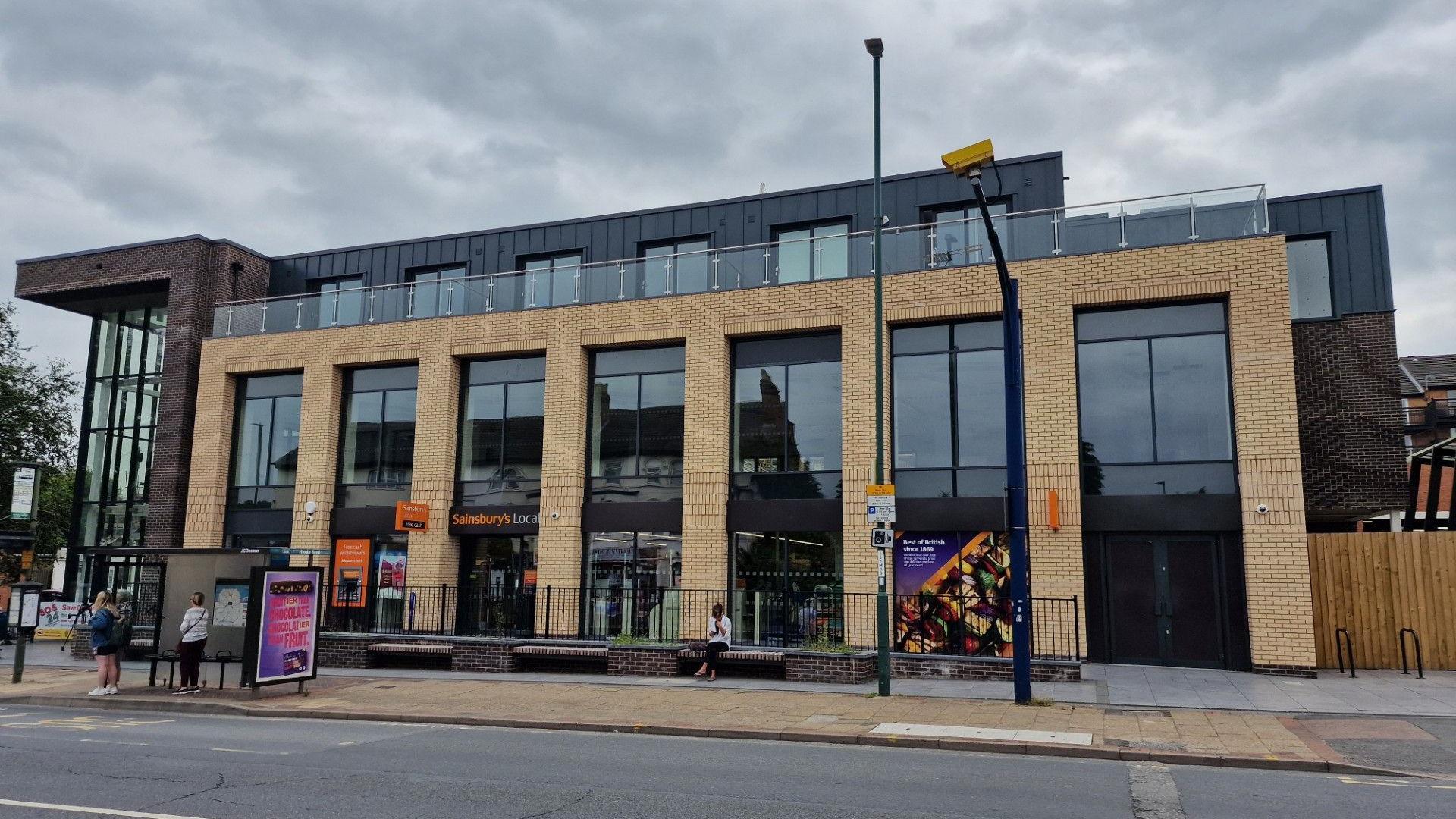 The new Sherwood Library building in Spondon Street, Nottingham