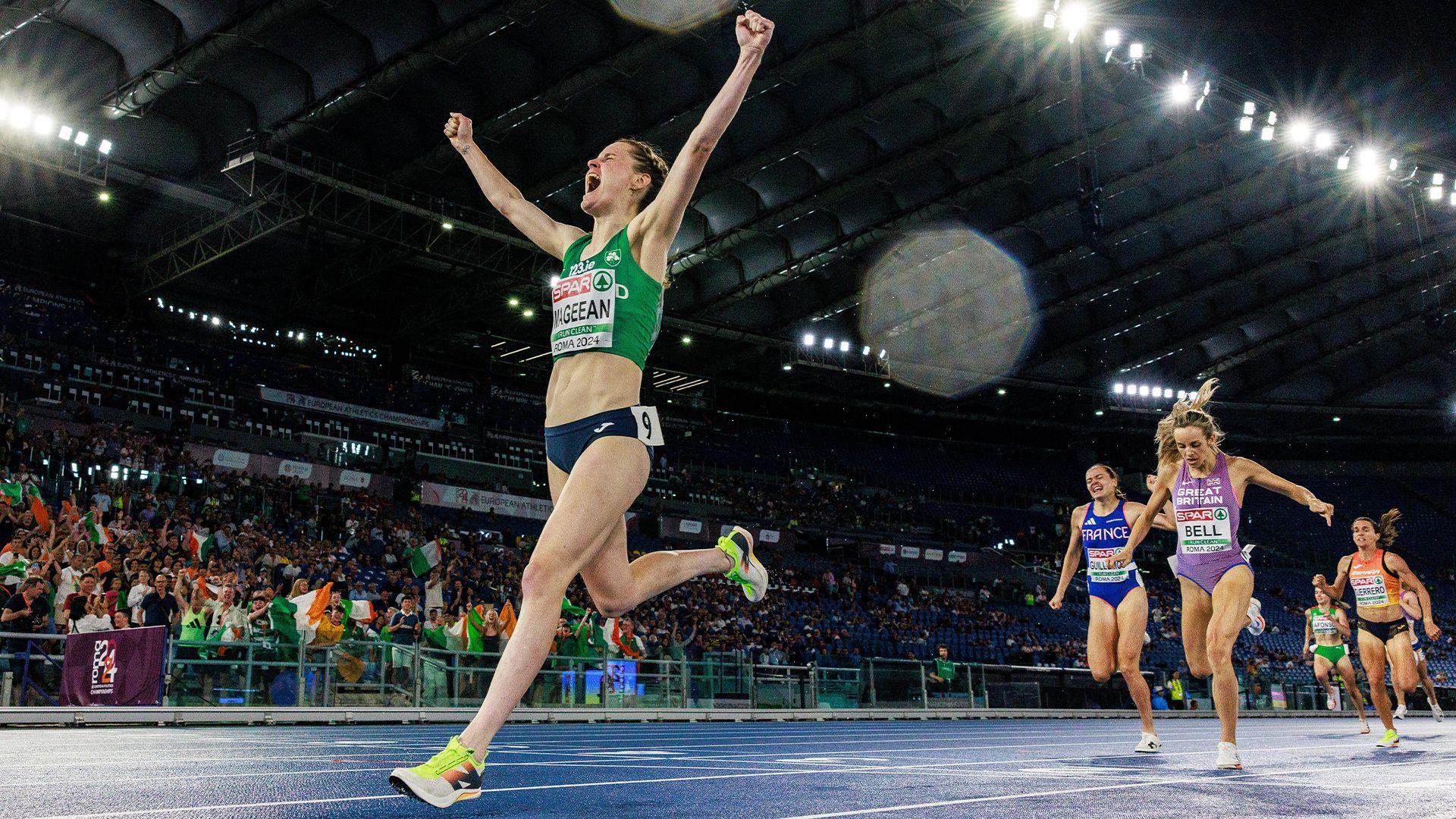 Ciara Mageean celebrates winning European gold