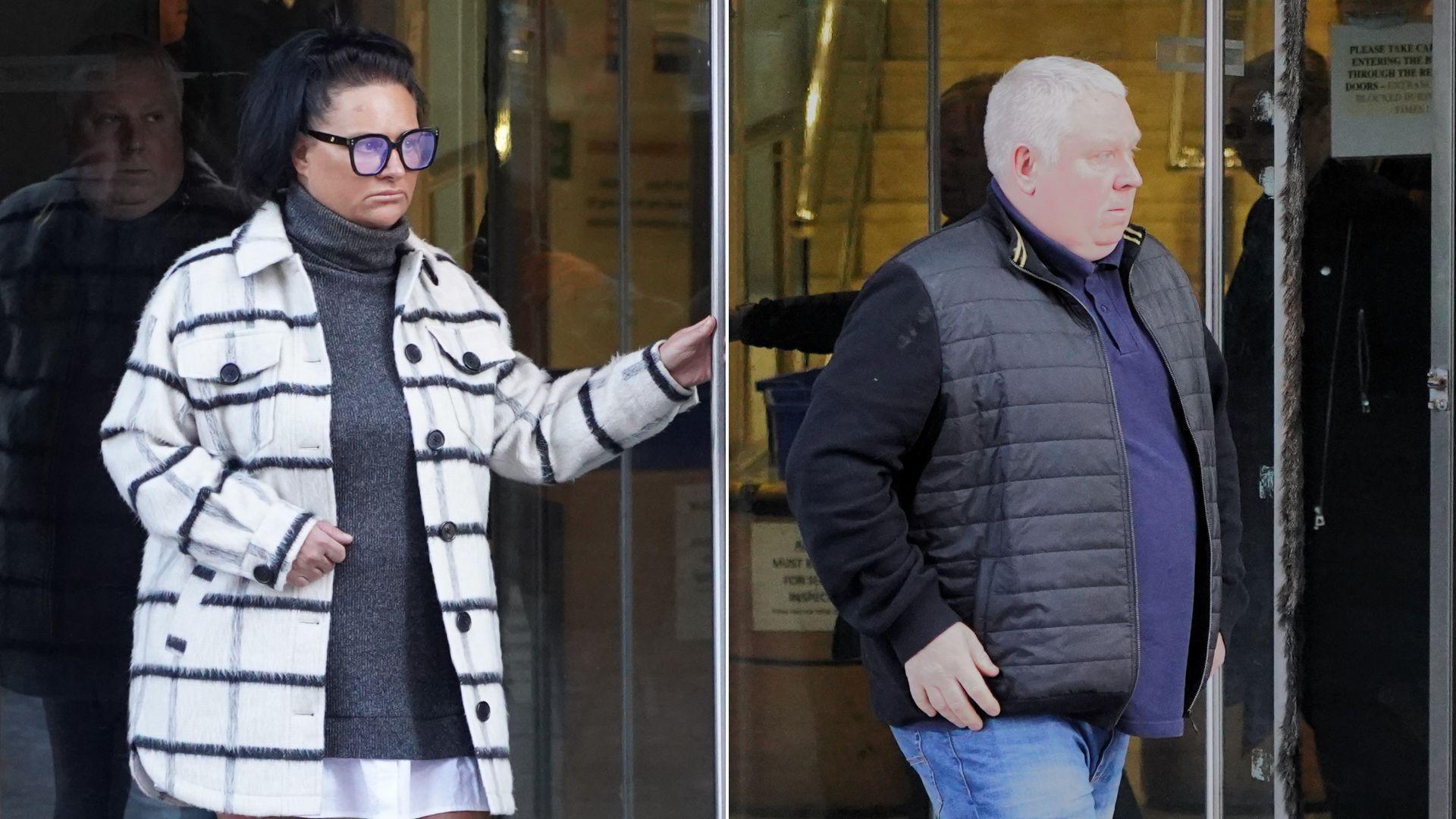 Harvey Willgoose's mother Caroline and father Mark outside Sheffield Crown Court.