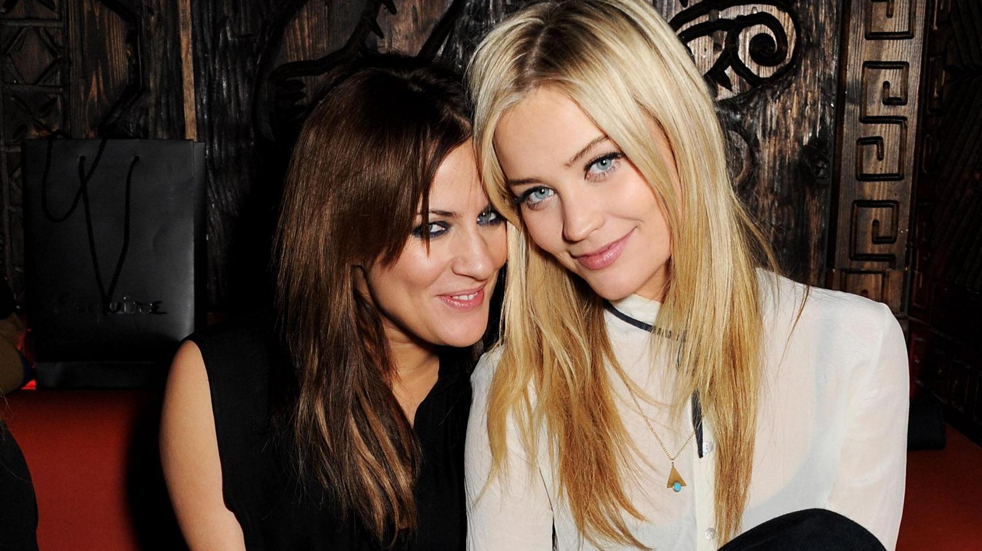 Caroline Flack (L) and Laura Whitmore pictured at an aftershow party on February 6, 2013 