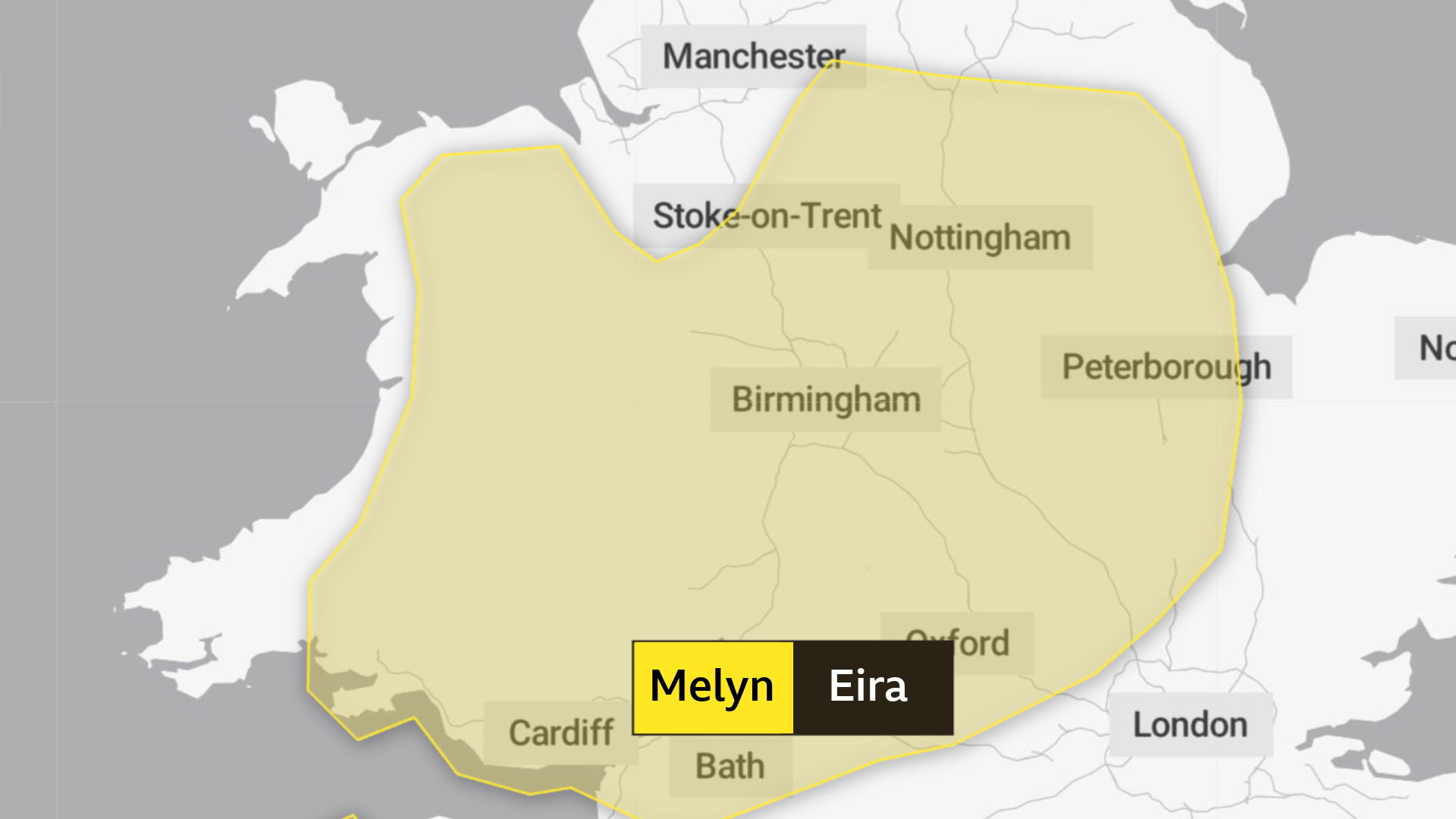 Mae rhybudd pellach am eira ar gyfer diwedd yr wythnos