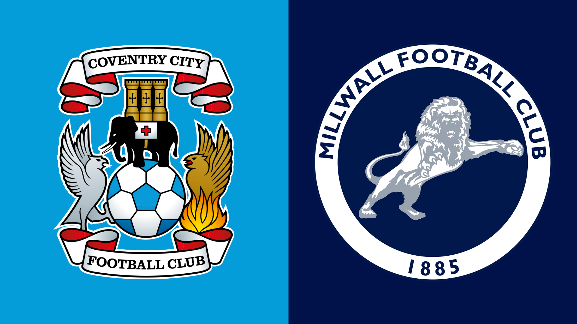 Coventry City and Millwall football club crests (Photo: BBC)