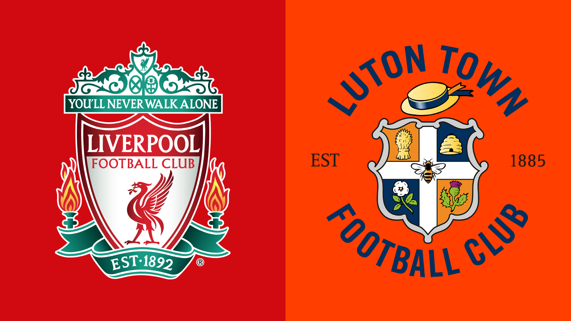 Liverpool v Luton Town fixture graphic