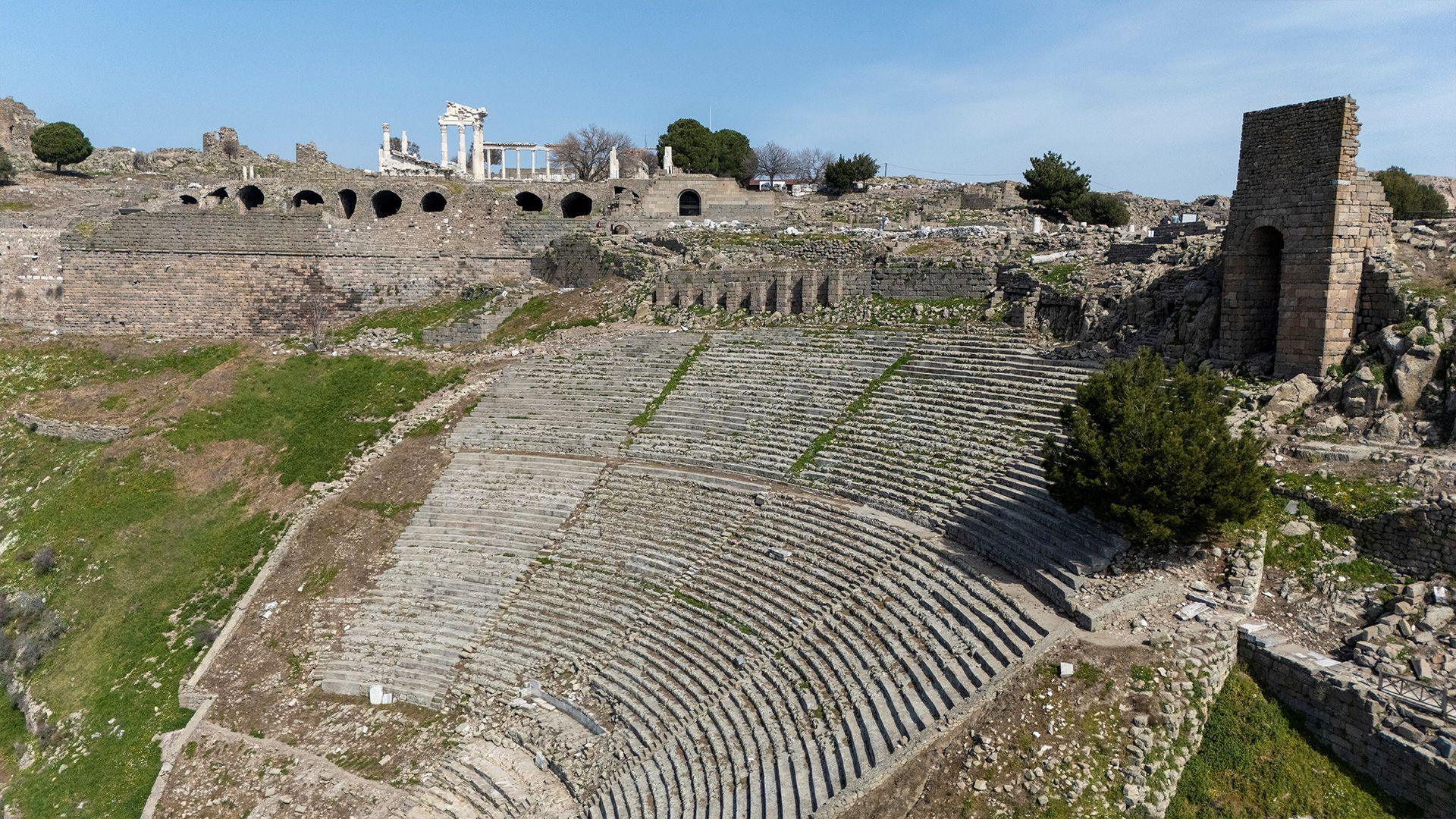 Remains of a Roman ampitheatre