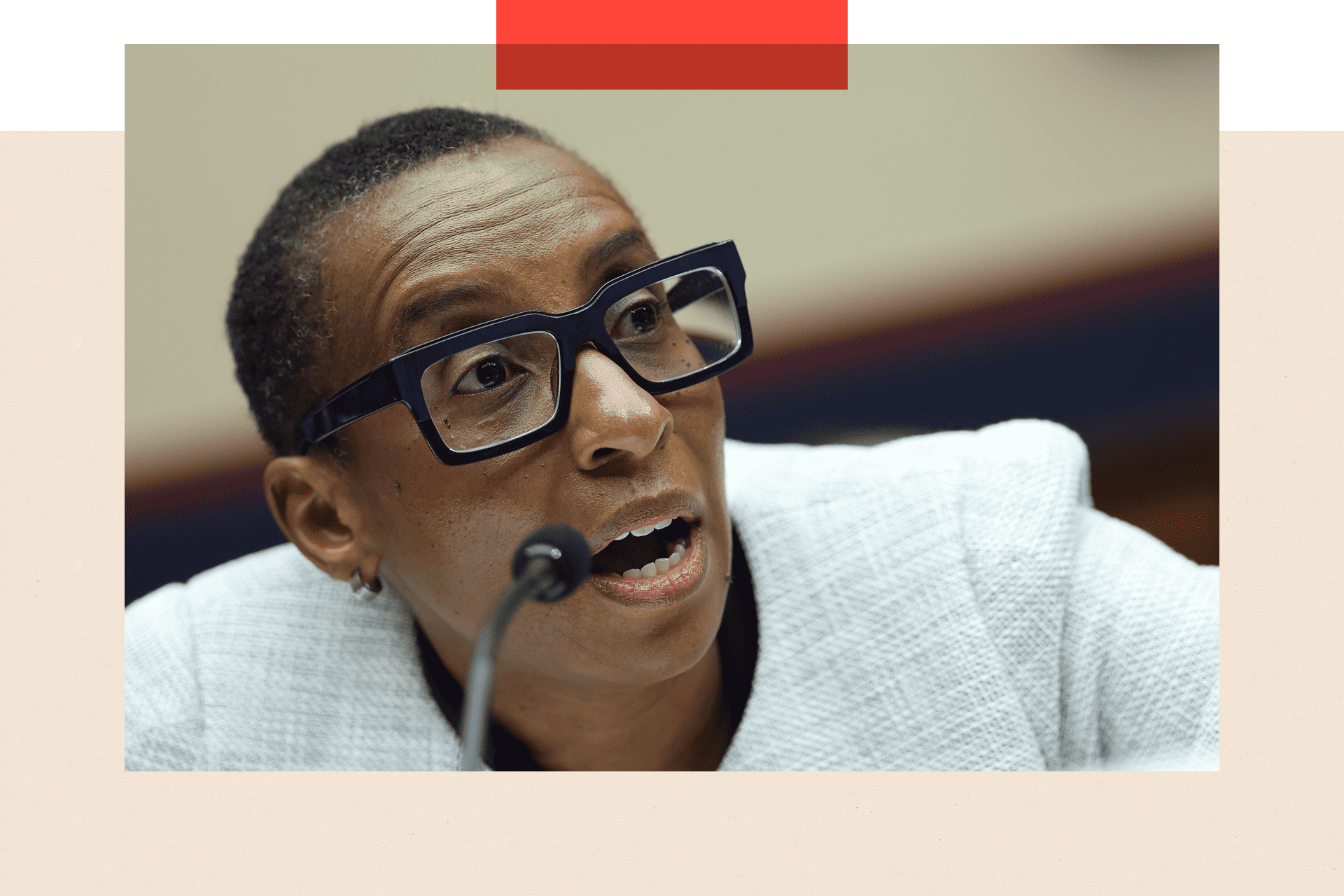Dr Claudine Gay, president of Harvard University, testifies before the House Education and Workforce Committee on 5 December 2023 in Washington DC.