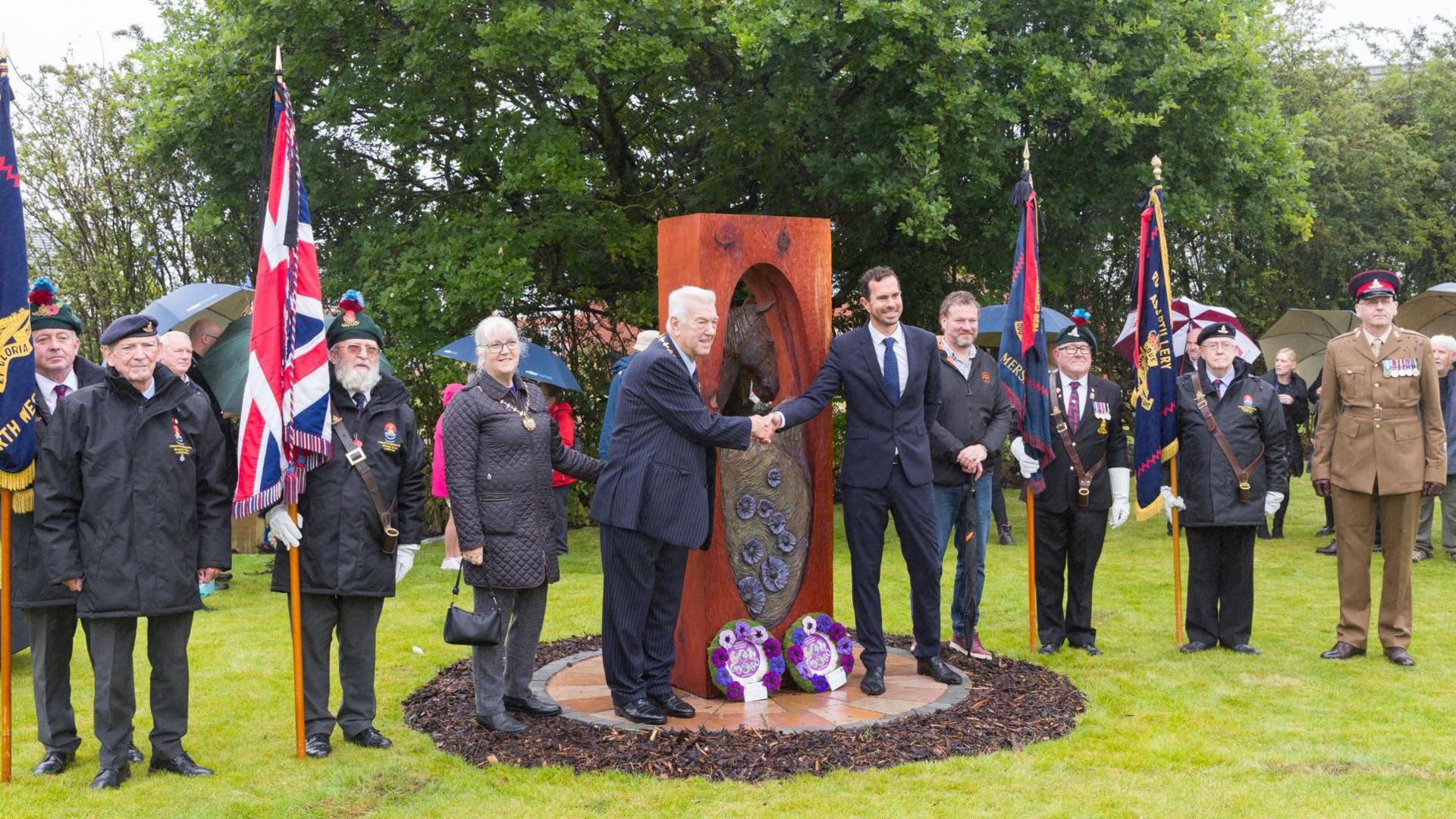 Unveiling of The Blackie memorial in Halewood