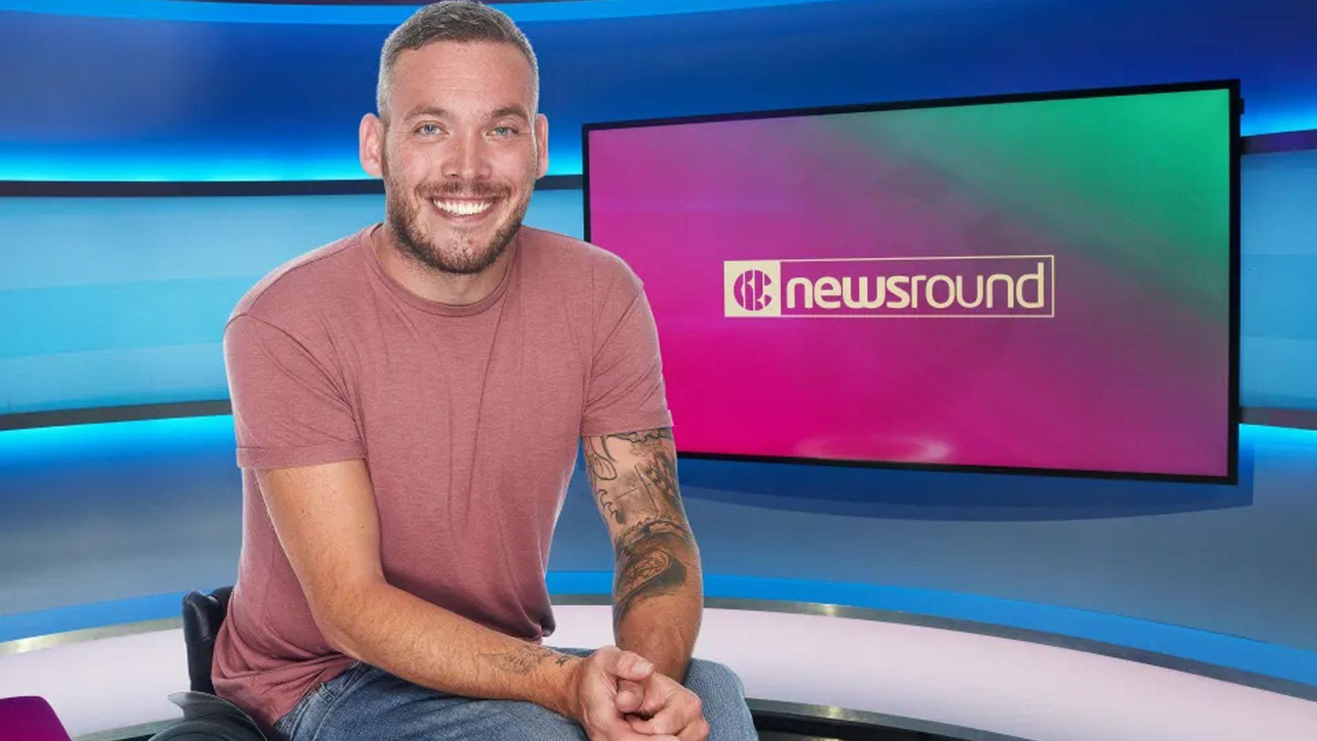 martin dougan in the Newsround studio.