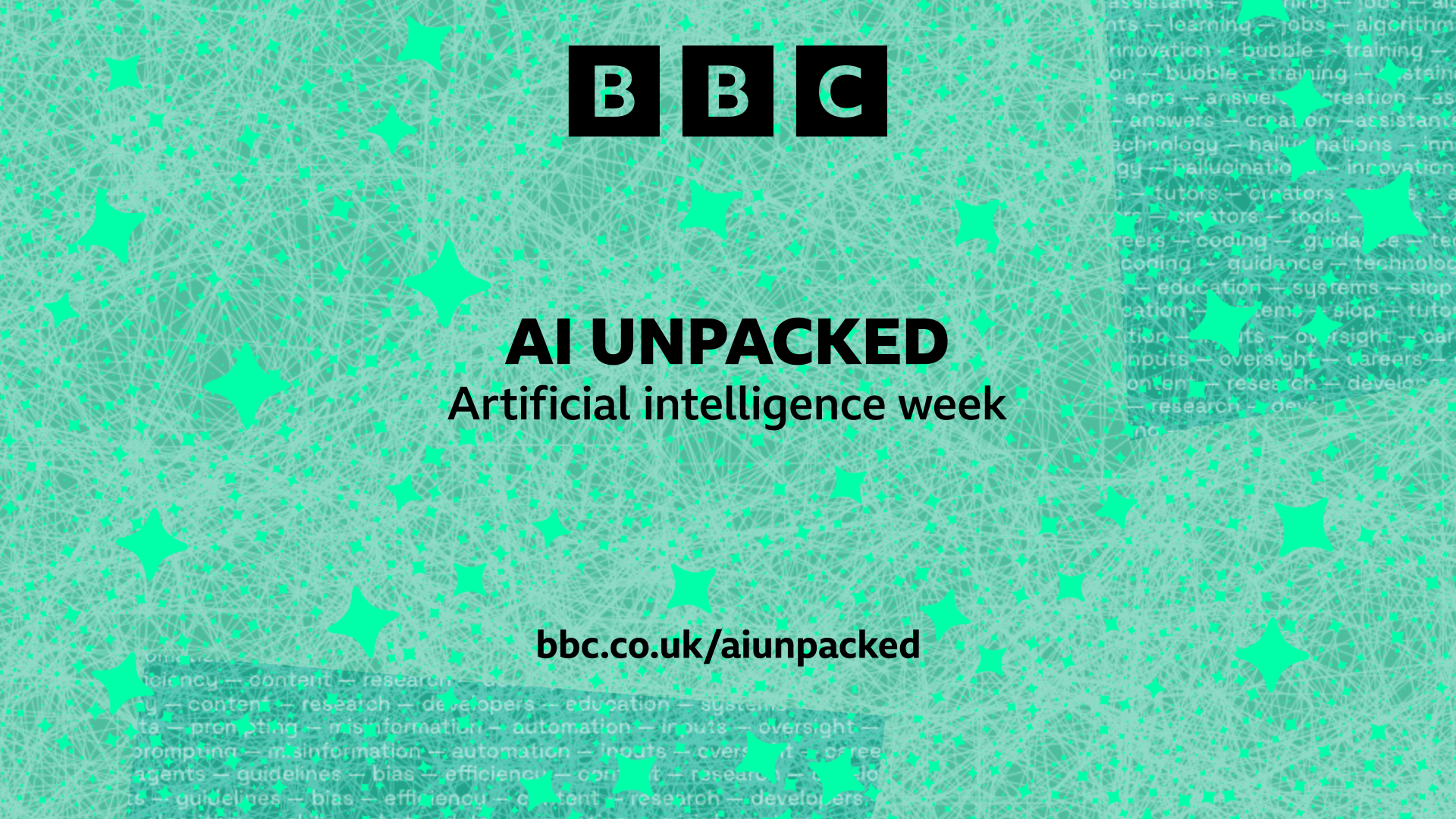 A graphic that reads AI Unpacked: Artificial intelligence week