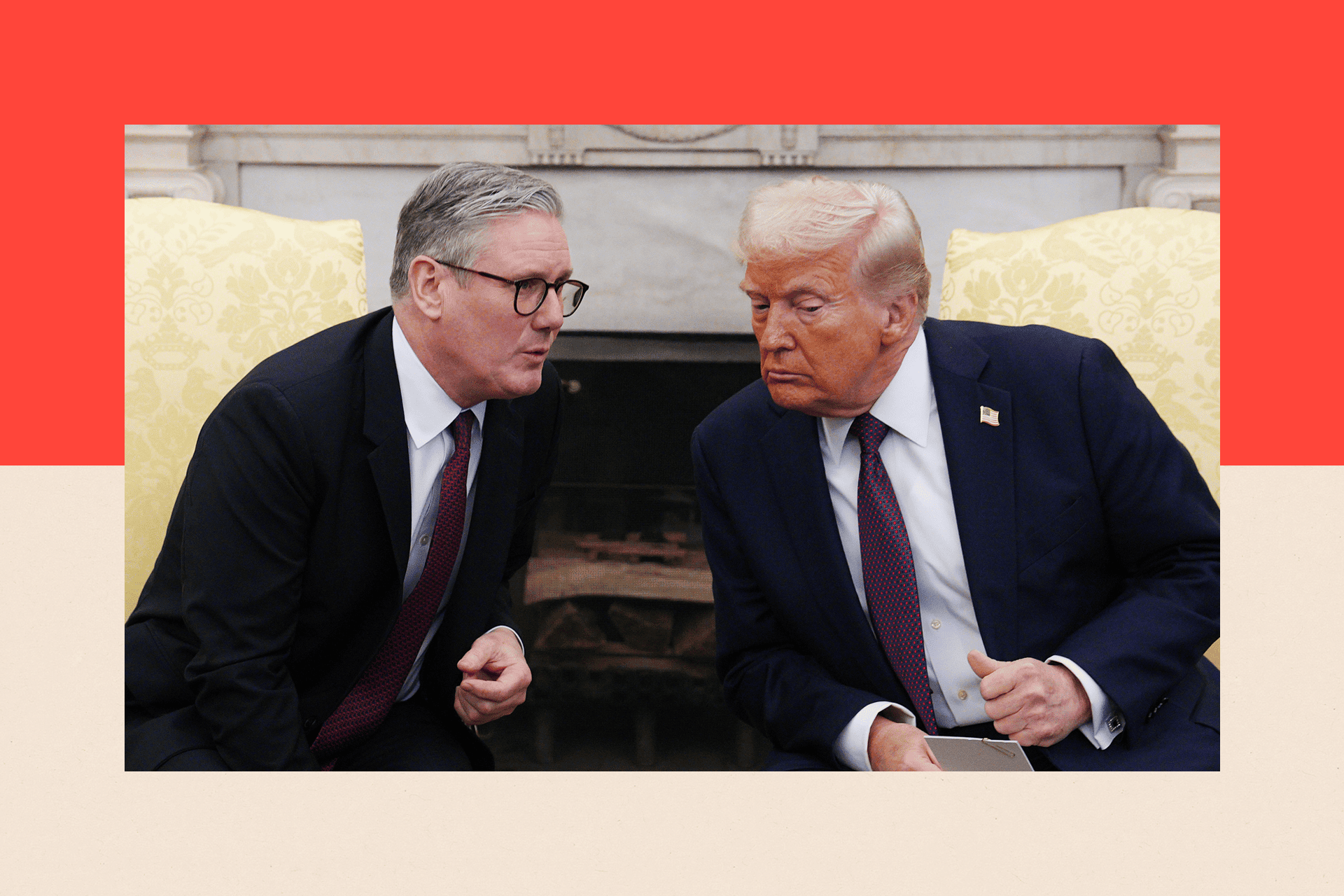 US President Donald Trump meets with Prime Minister Sir Keir Starmer in the Oval Office at the White House in Washington DC