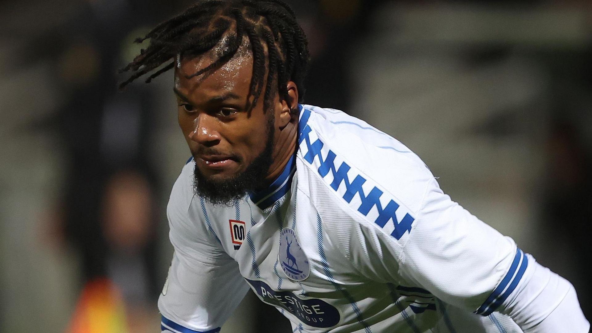 Jermaine Francis playing for Hartlepool United
