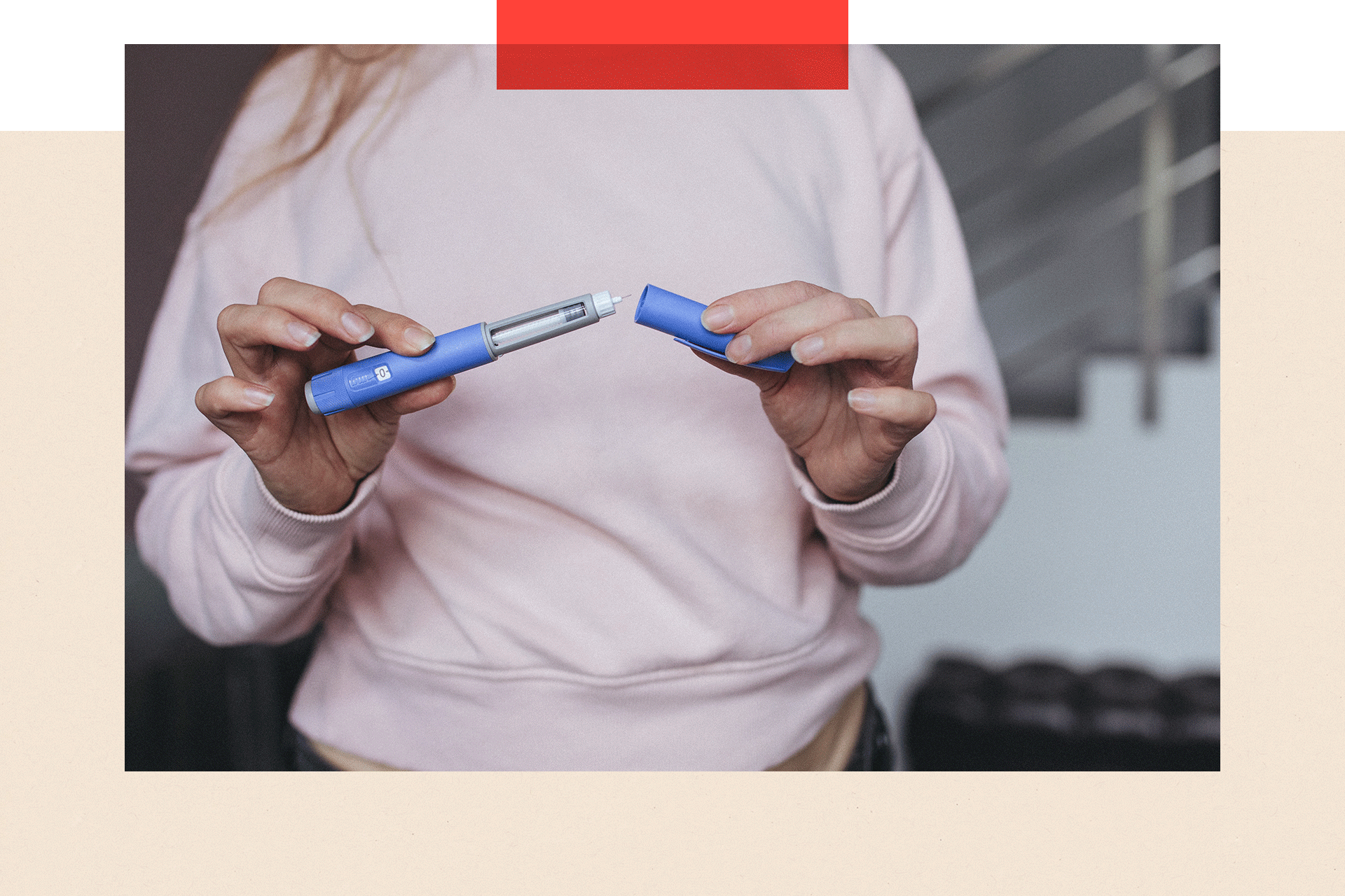 A pen prepared for weight loss injection 
