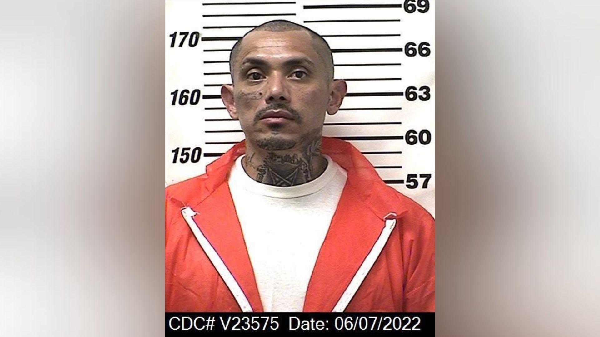 A mugshot of Santio Casio from 2022