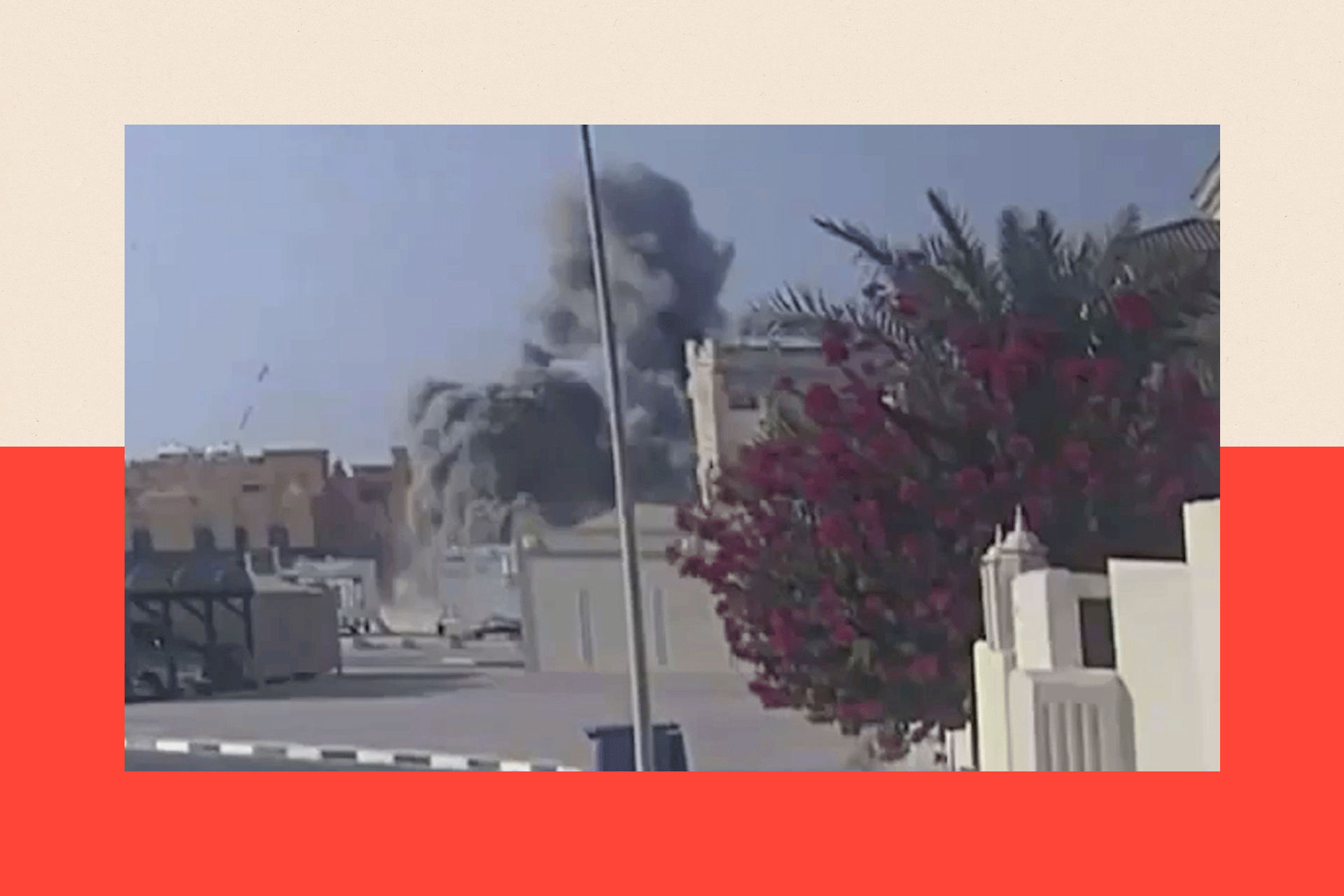 Security footage captures the moment of an Israeli strike targeting Hamas leaders in Doha, Qatar