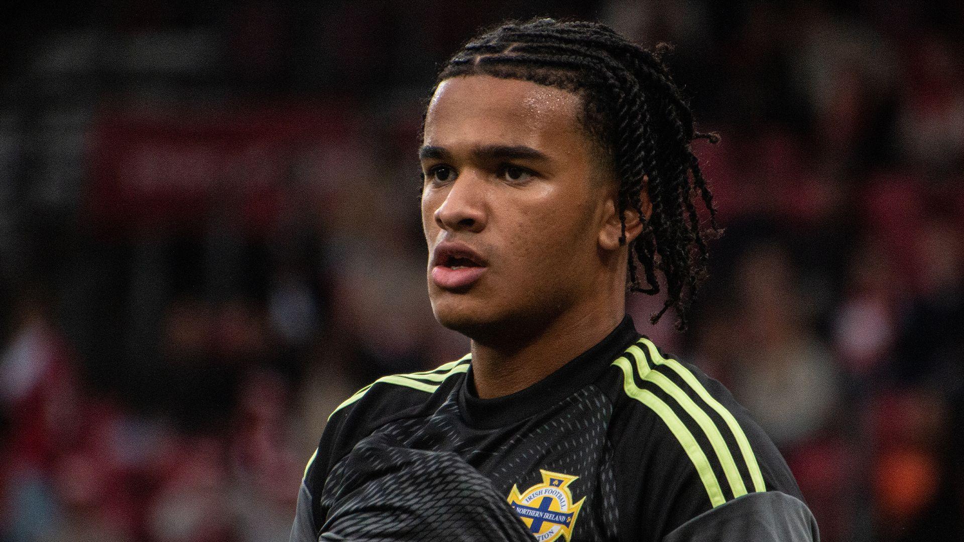 Pierce Charles in action for Northern Ireland