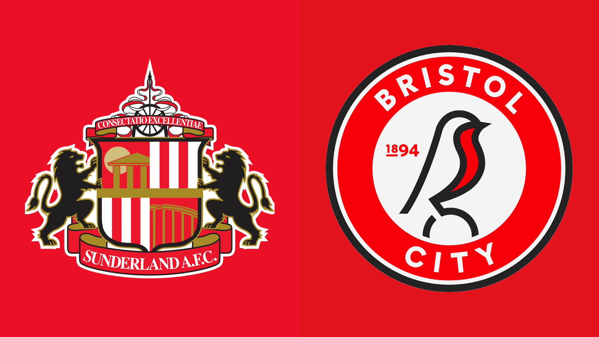 Sunderland and Bristol City crests