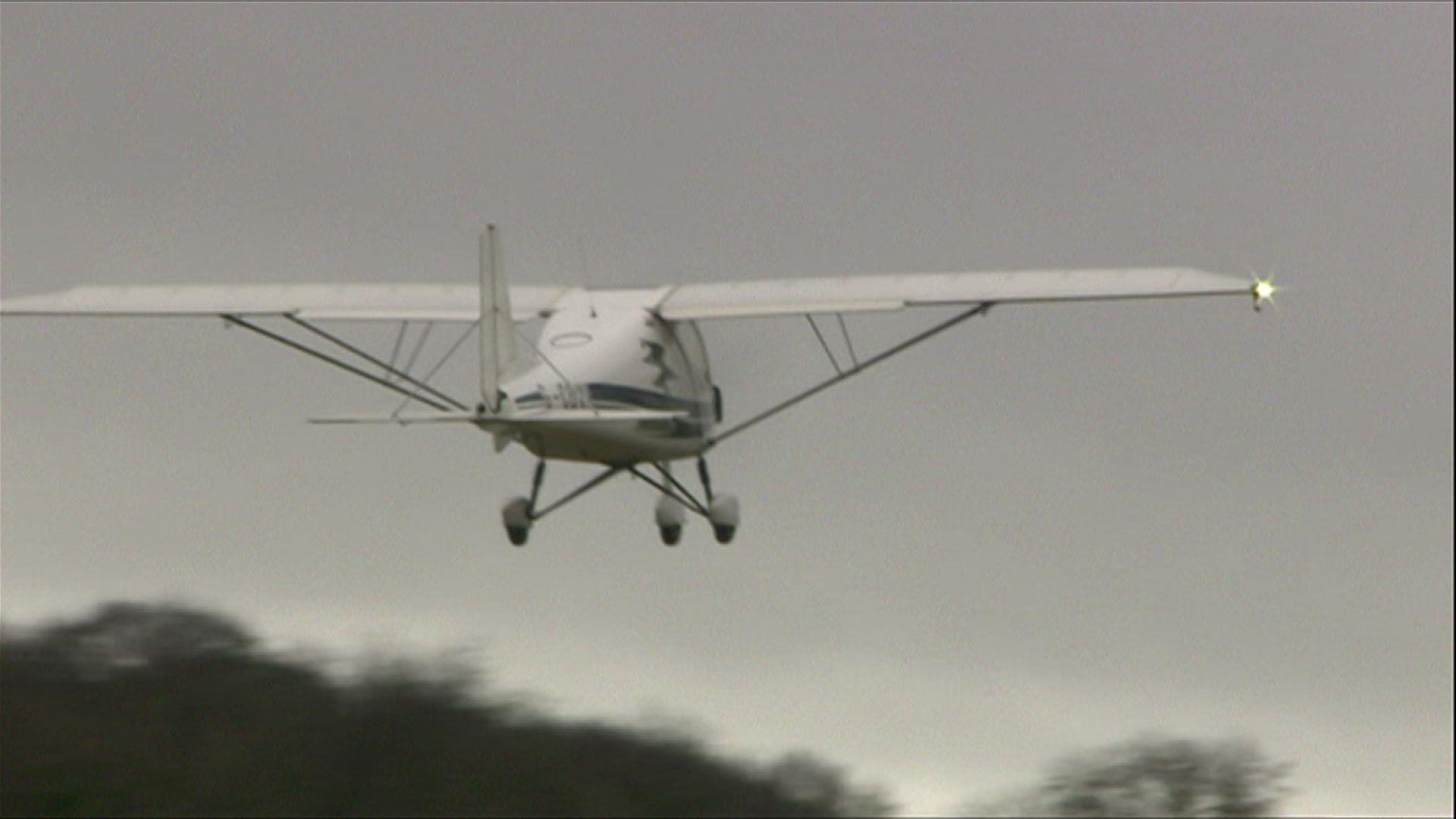 A picture of a plane flying at Popham Airfield 