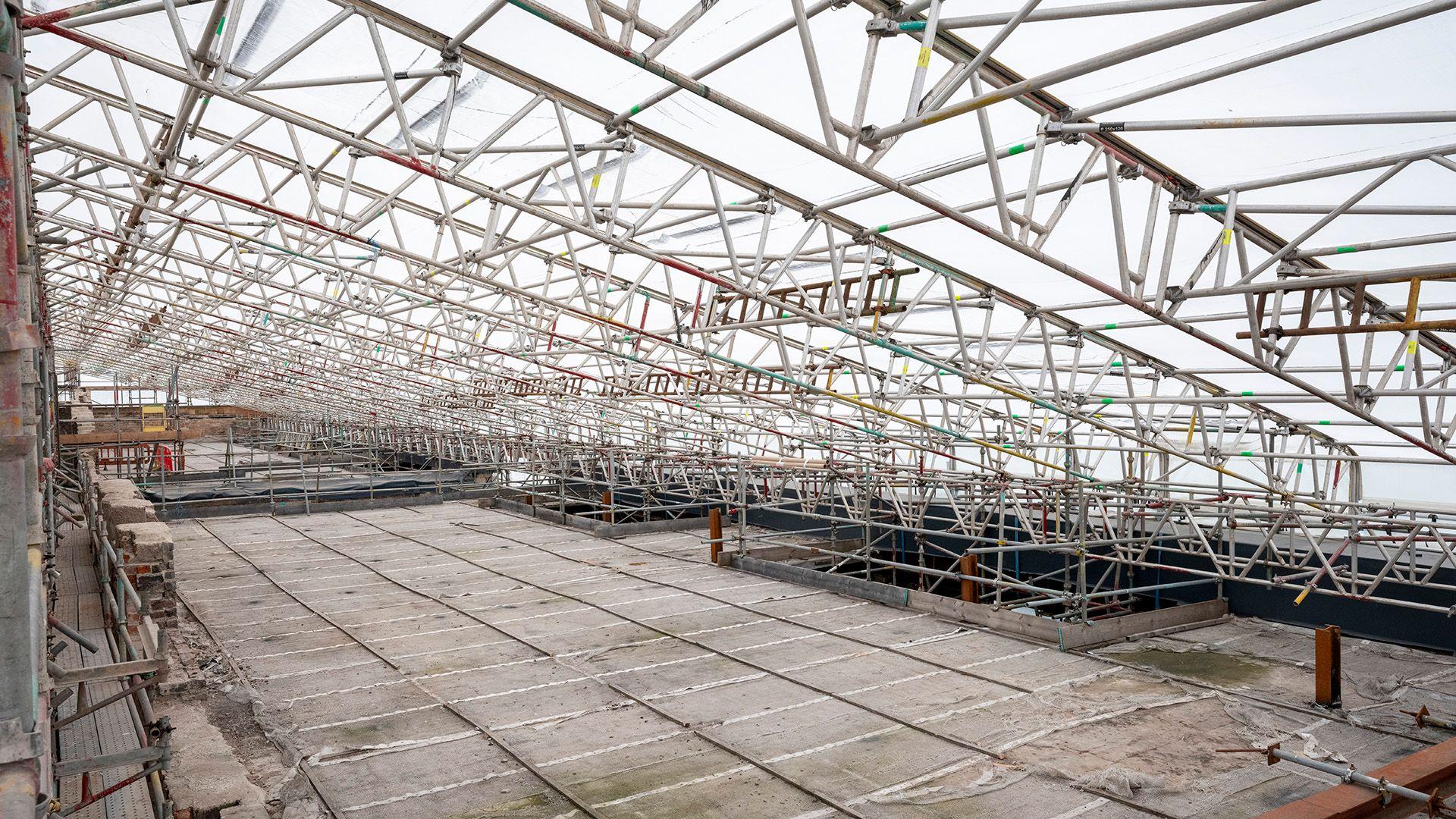 Restoration work at the Mackintosh Building