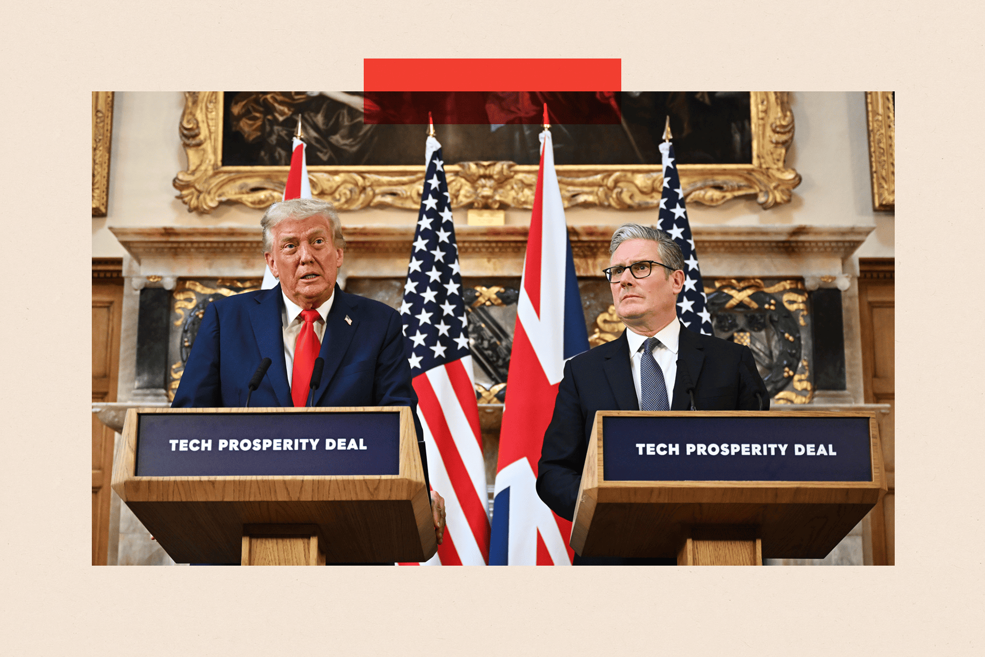 Donald Trump and Sir Keir Starmer