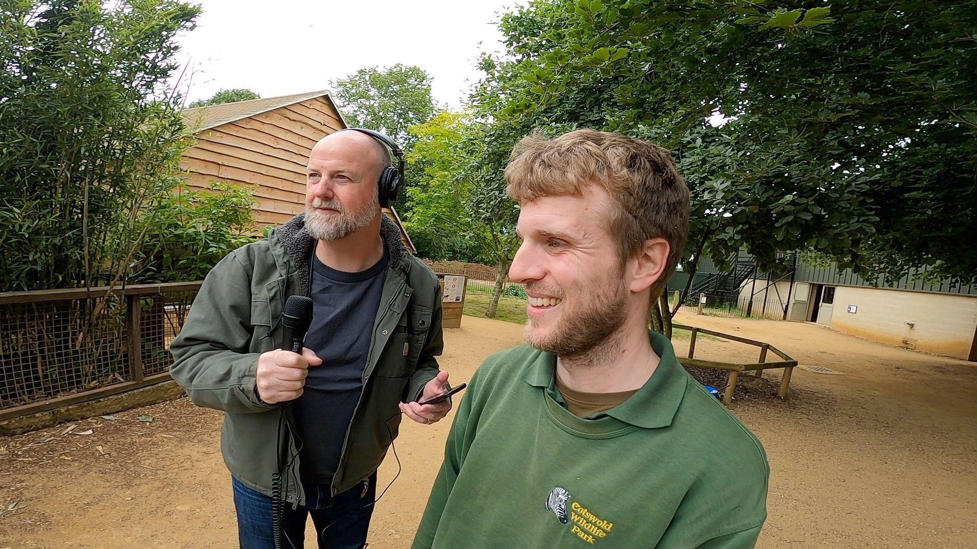 Carnivore keeper James Welch