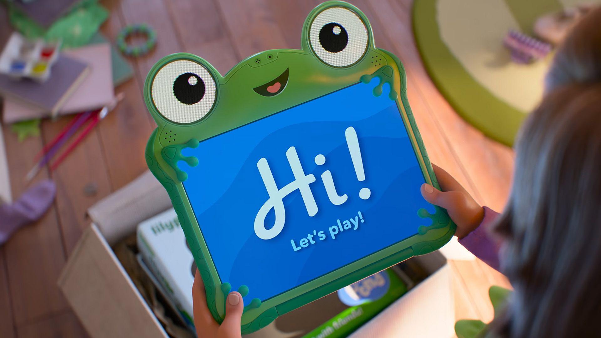 Lily pad the tablet from the Toy Story 5 trailer