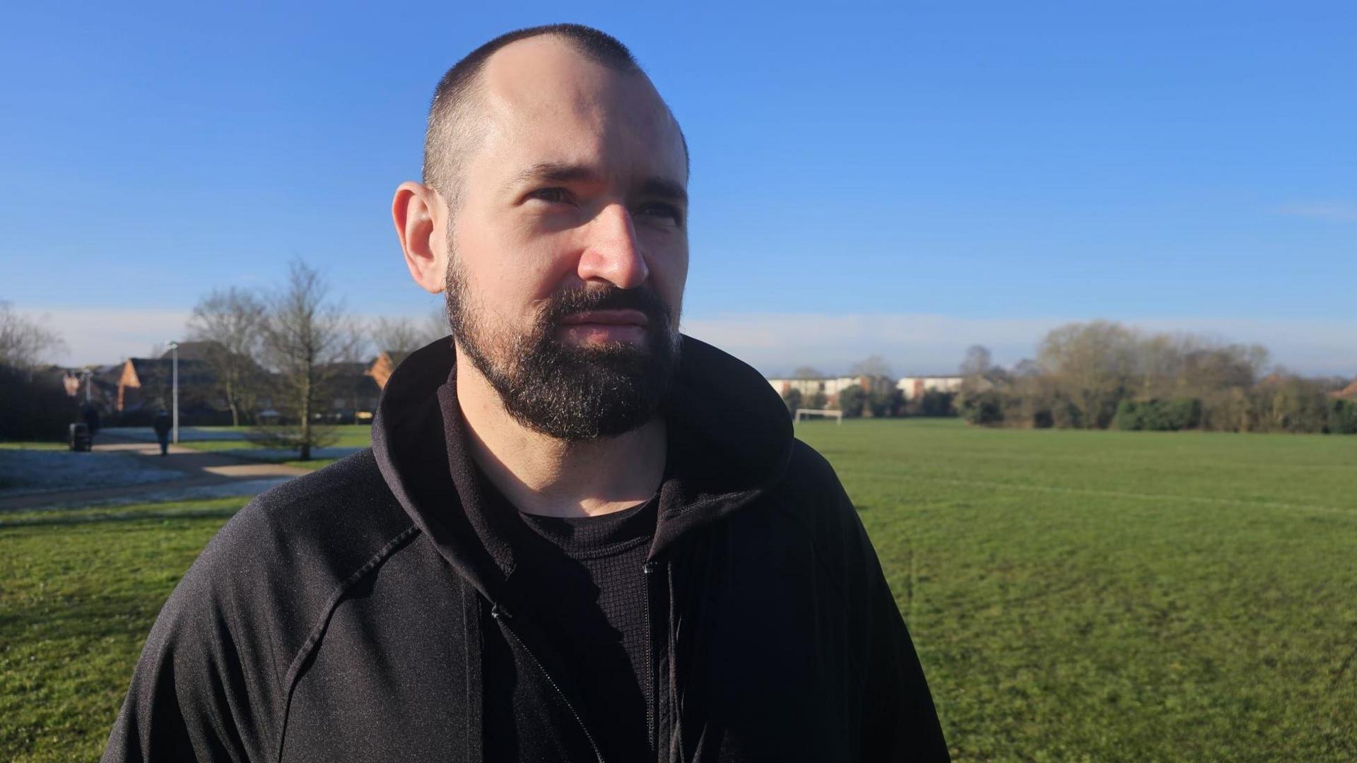 Greg Markowski in his local park 