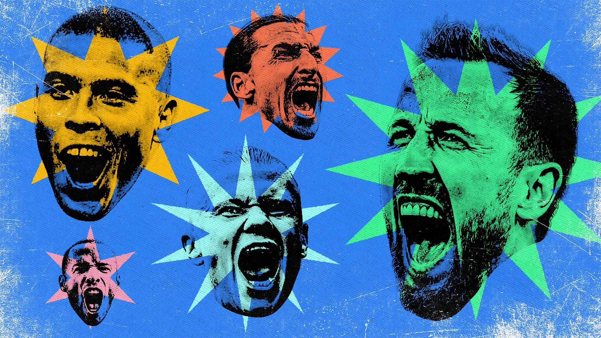 Top 10 centre-forwards graphic