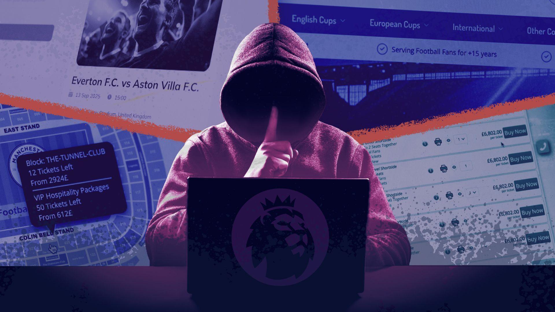 Hooded figure by a laptop