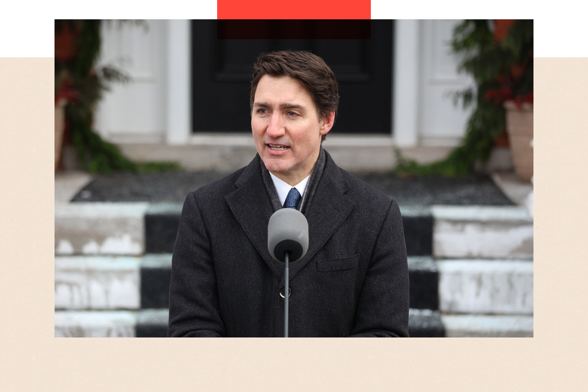 Justin Trudeau announces his resignation at Rideau Cottage in Ottawa, Canada on 6 January