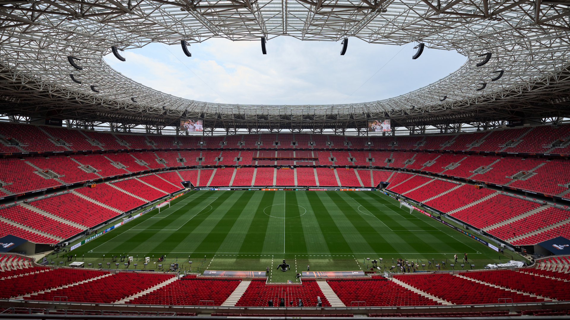 Interior view of Budapest's Puskas Arena
